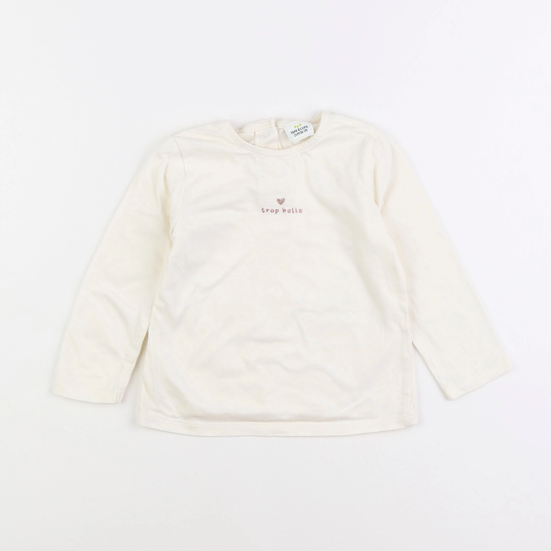 Tape à l'oeil - tee-shirt blanc - 2 ans