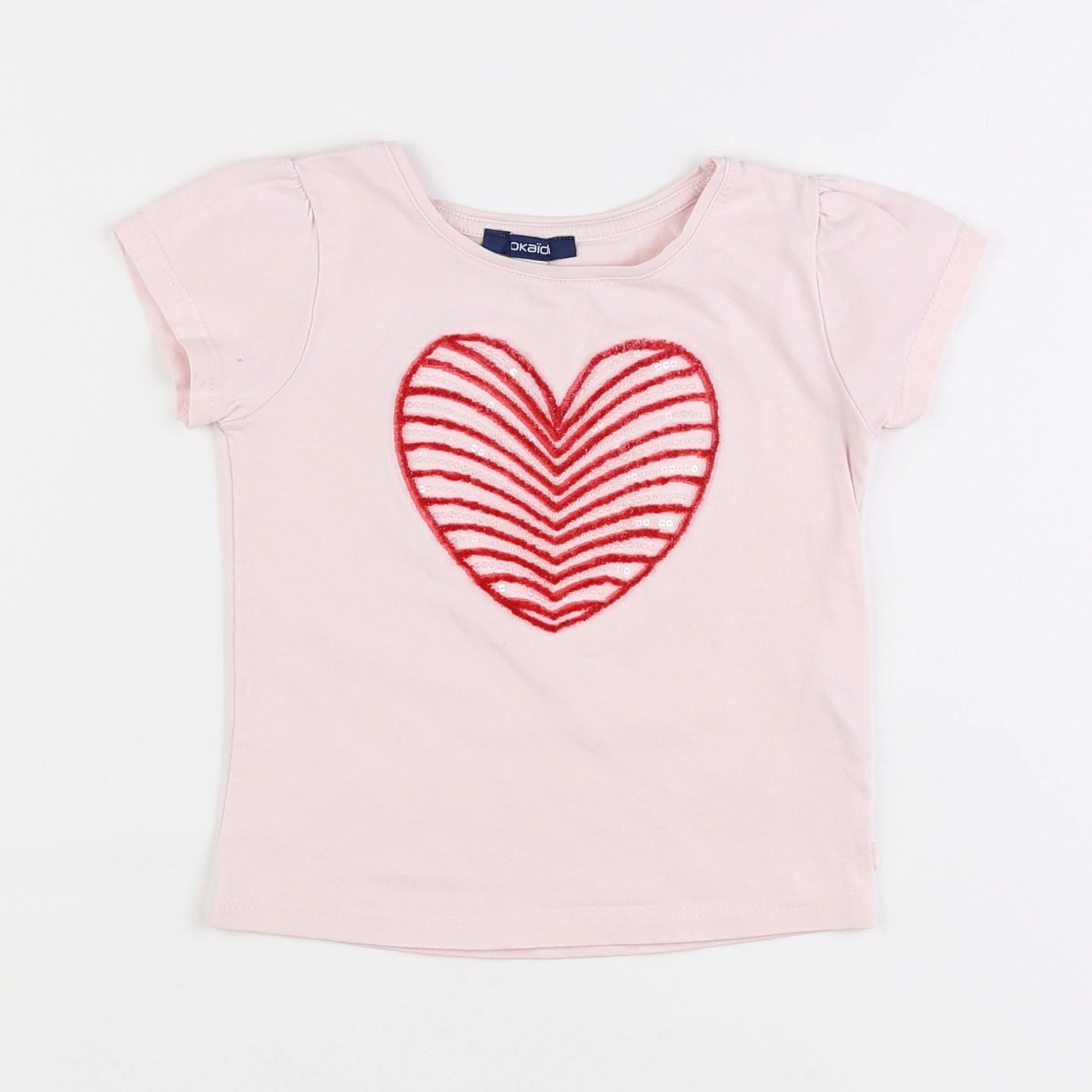 Okaidi - tee-shirt rose - 3 ans