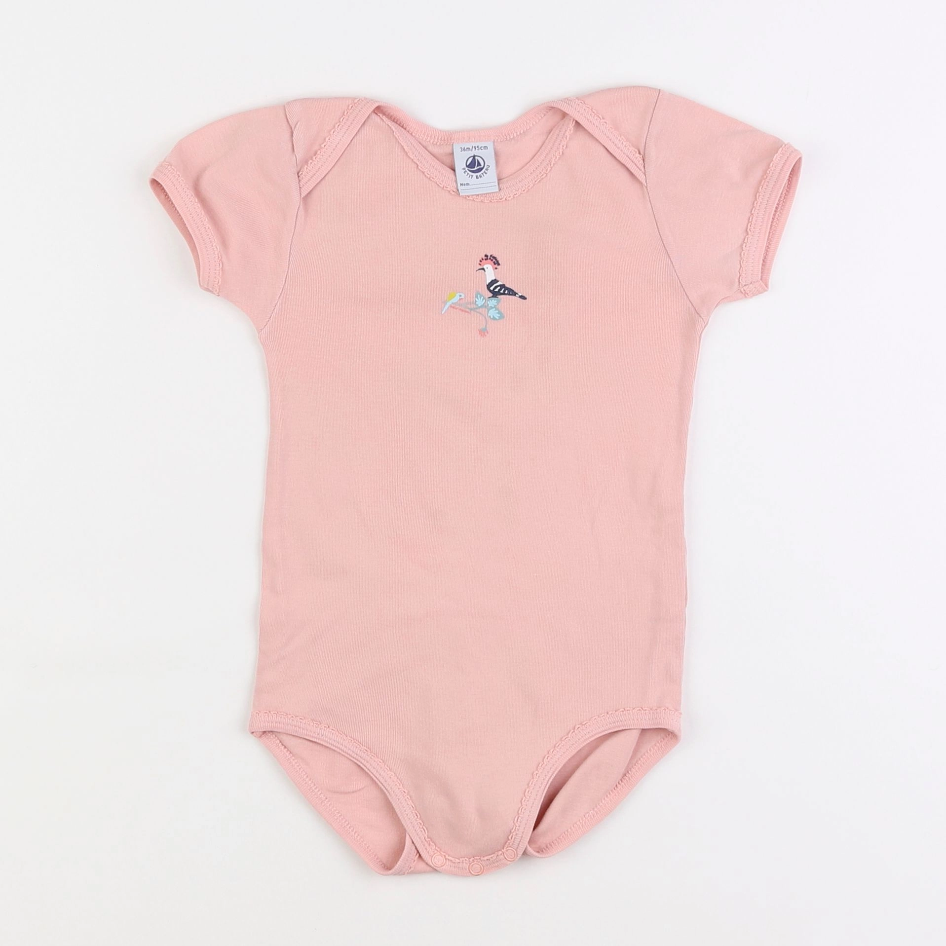 Petit Bateau - body rose - 3 ans