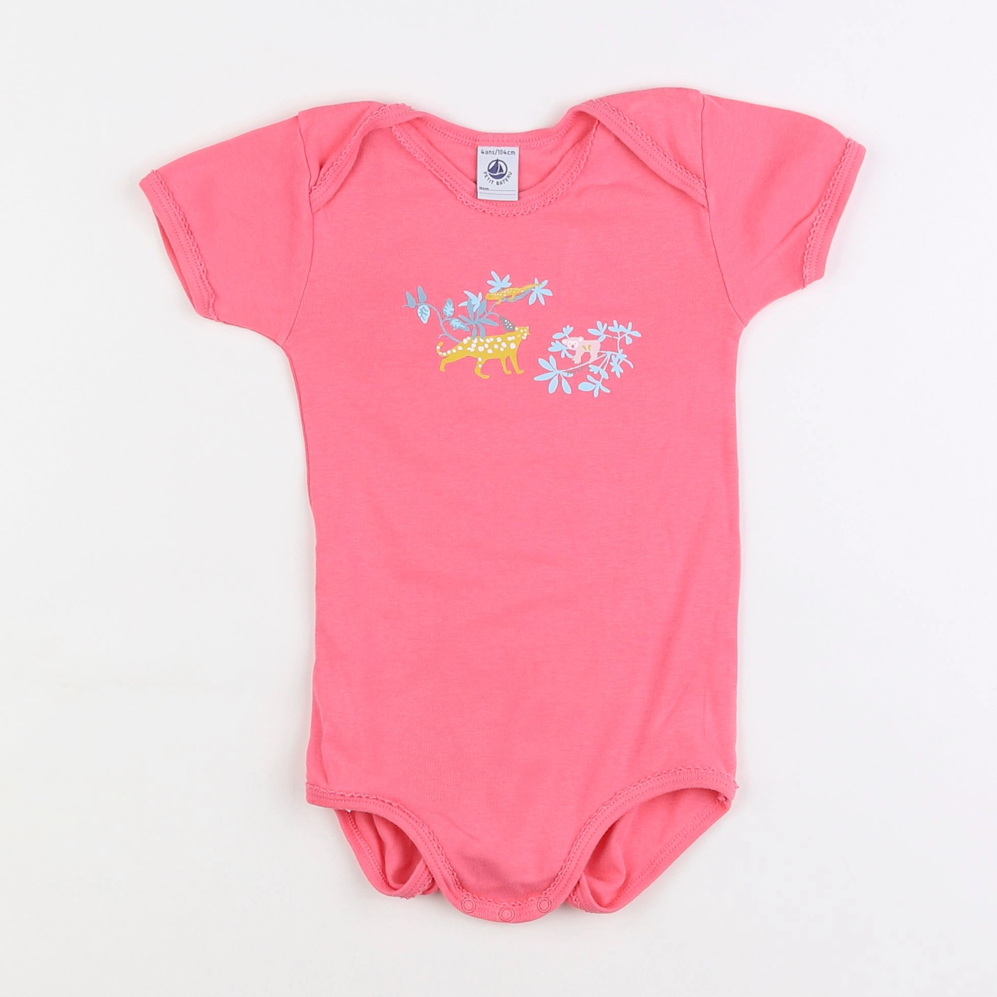 Petit Bateau - body rose - 4 ans