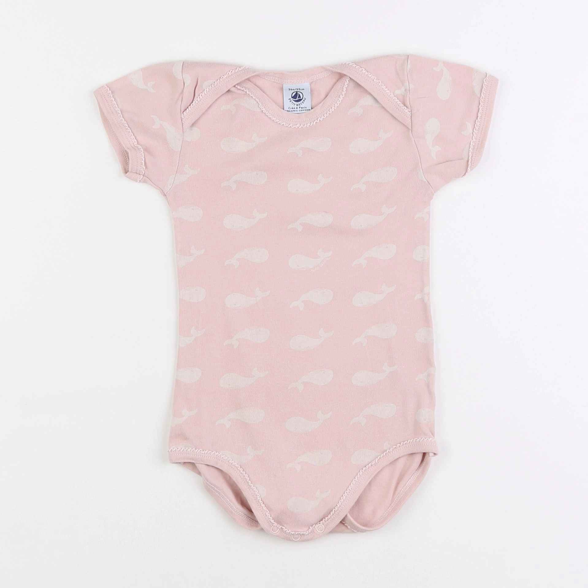 Petit Bateau - body rose - 3 ans