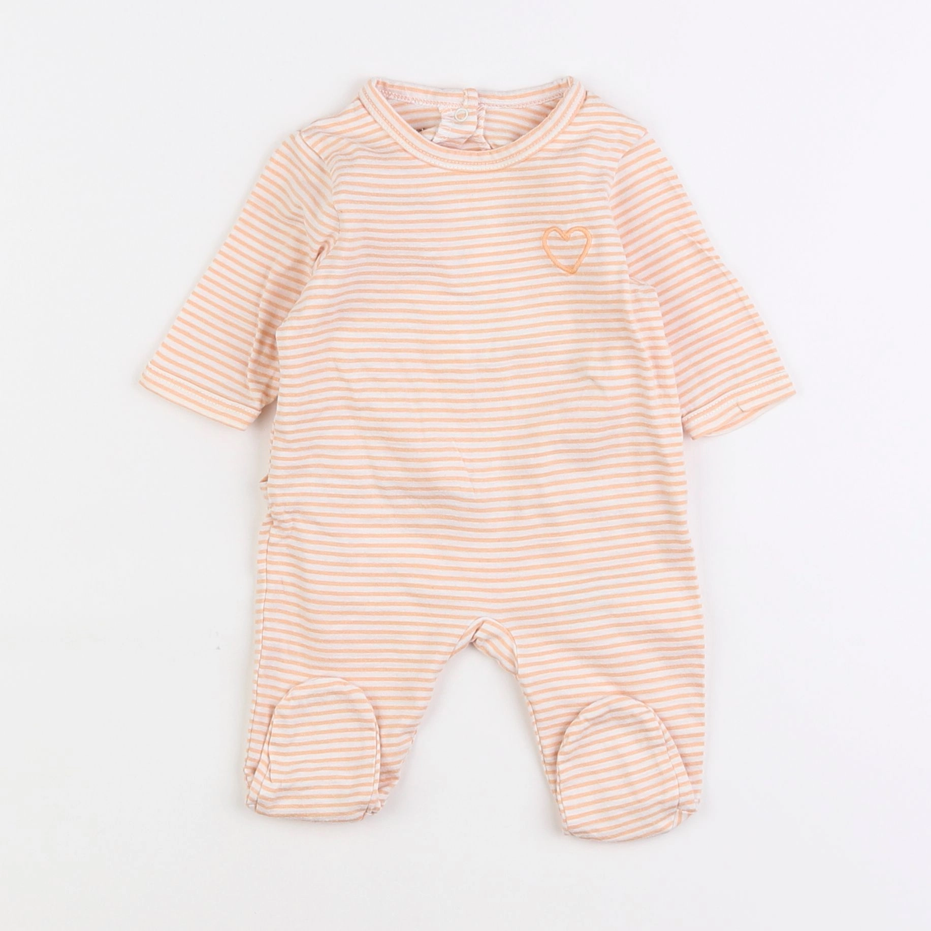 Vertbaudet - pyjama coton rose - 1 mois