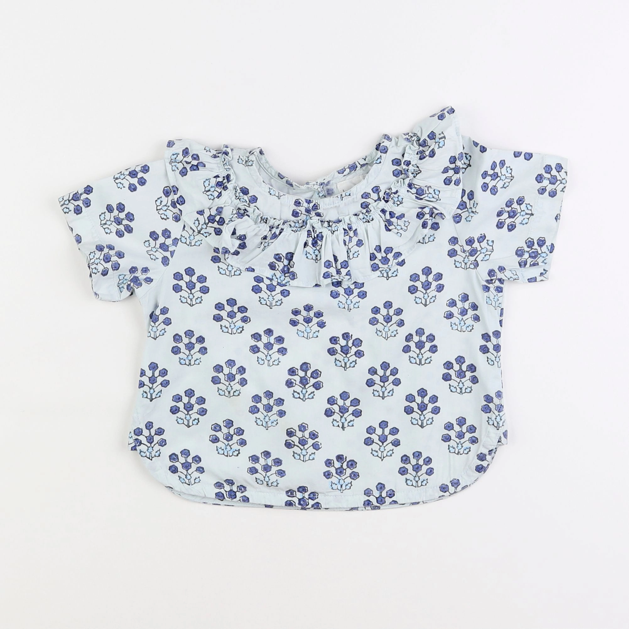 Holi & Love - blouse bleu - 2/3 ans