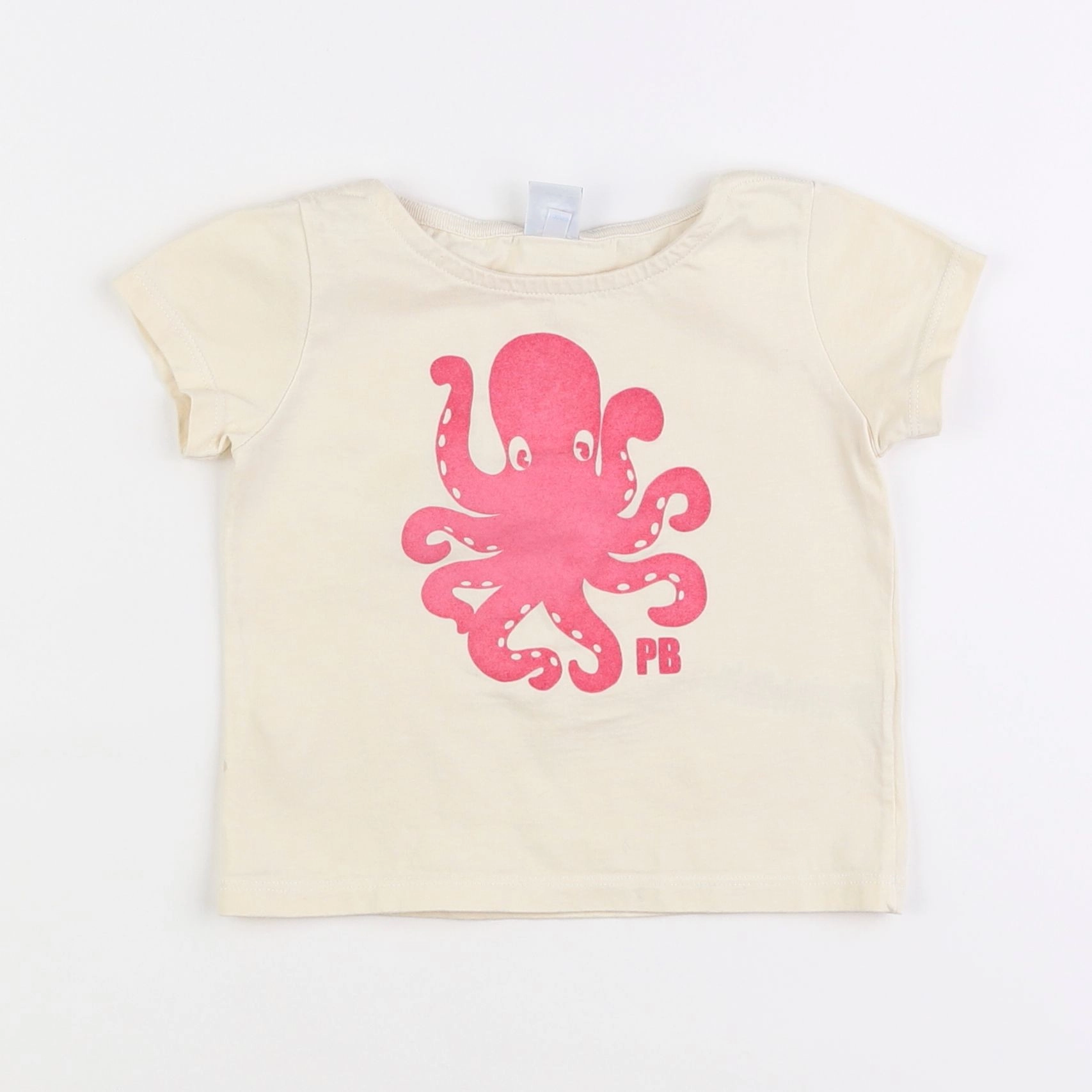 Petit Bateau - tee-shirt beige - 3 ans