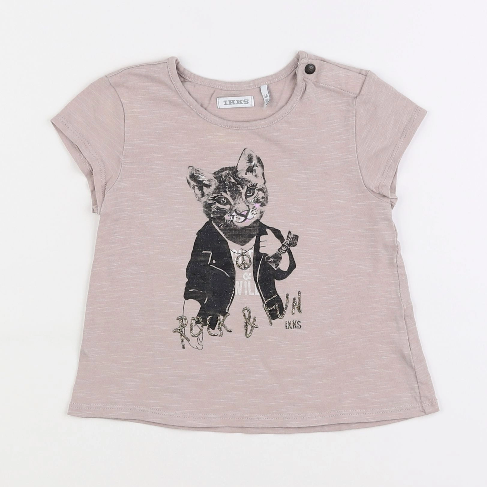 IKKS - tee-shirt marron - 3 ans