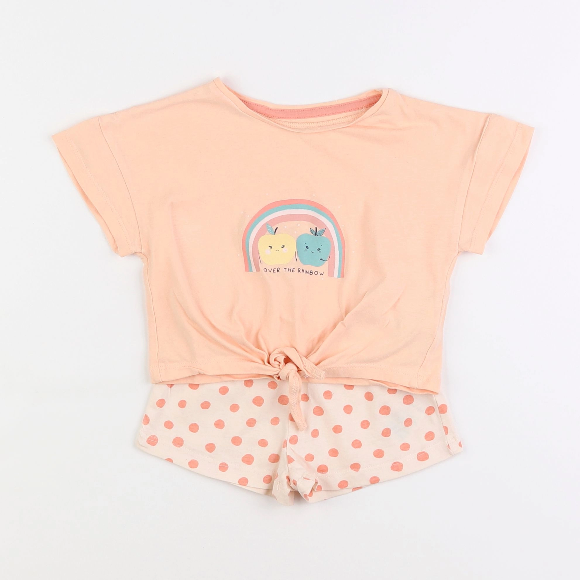 Vertbaudet - pyjama coton rose - 2 ans