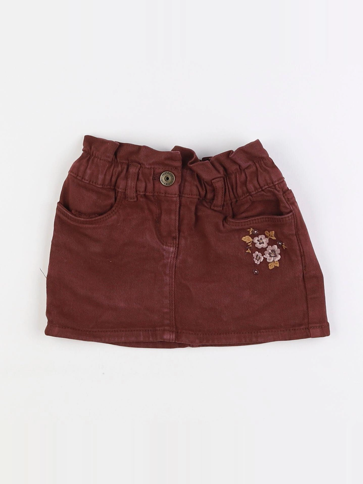 Vertbaudet - jupe rouge - 2 ans