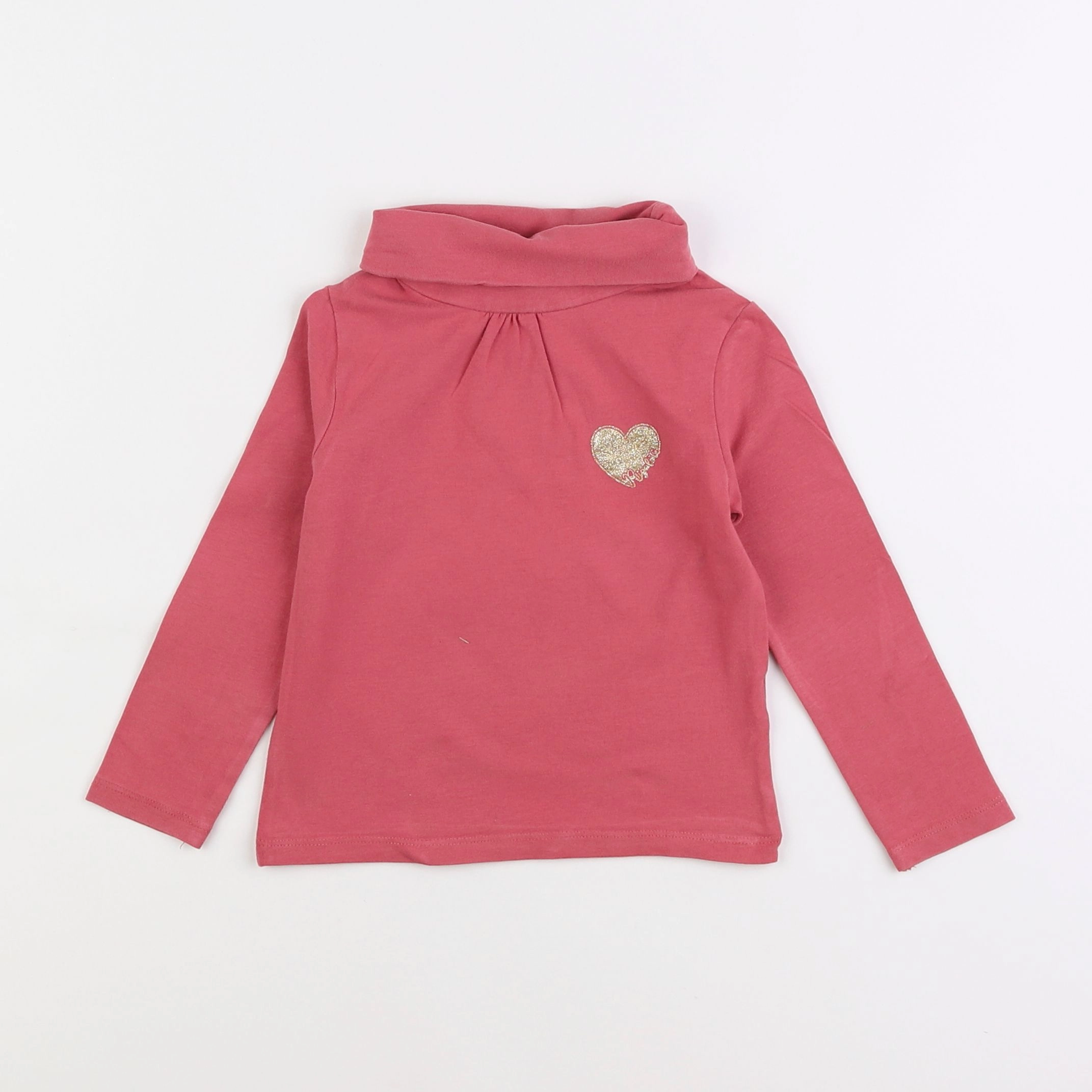 Vertbaudet - sous-pull rose - 3 ans