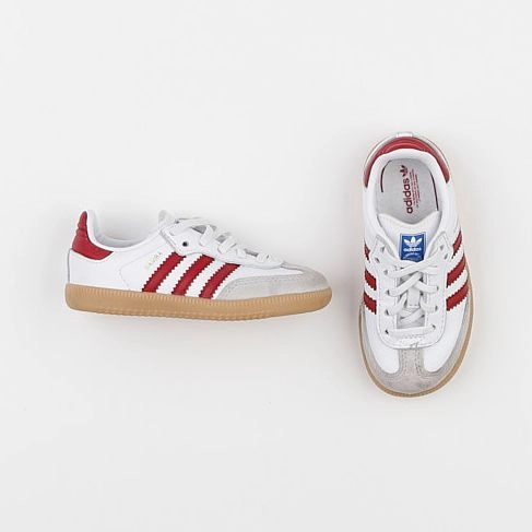 Adidas - baskets blanc, rouge - pointure 23