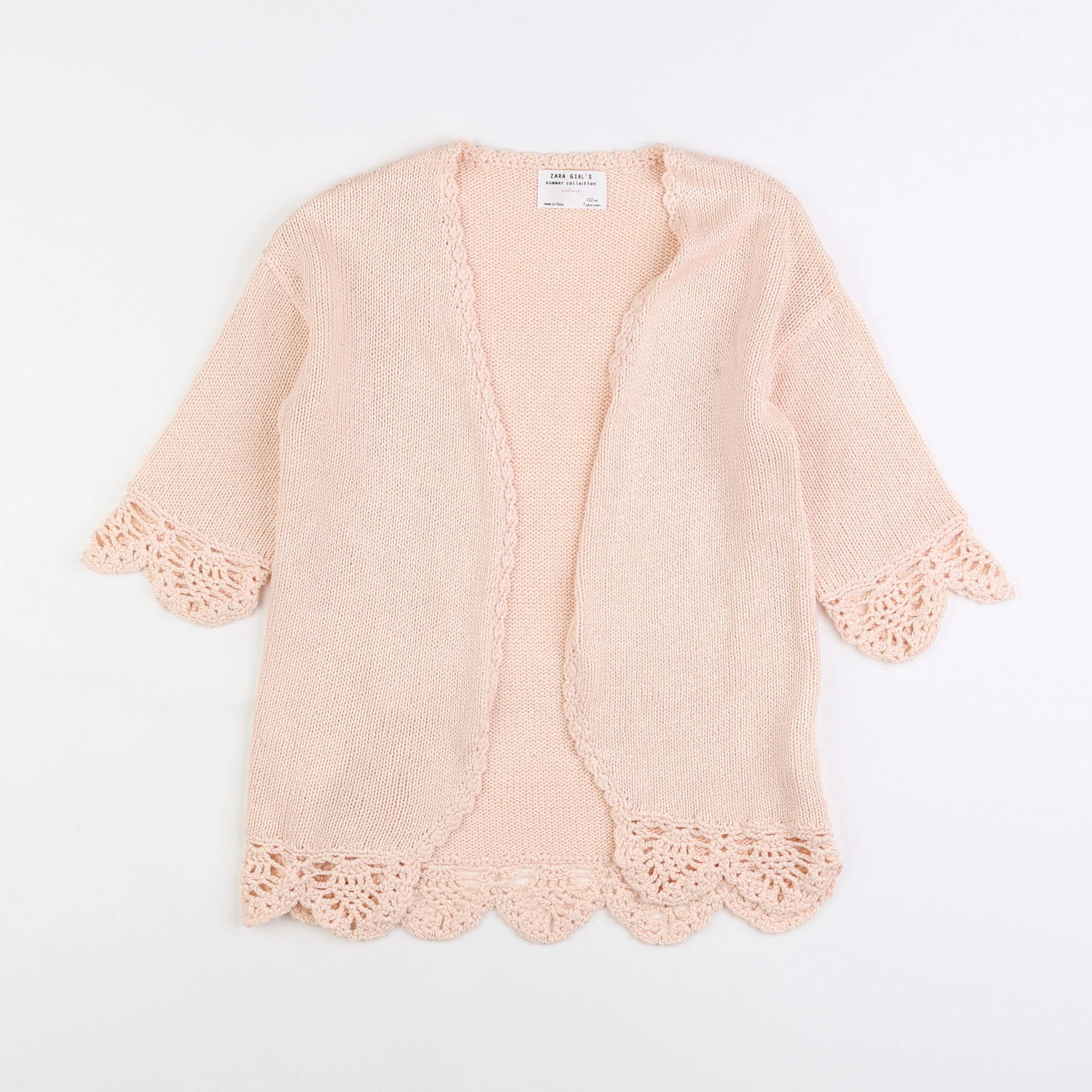 Zara - gilet rose - 7 ans