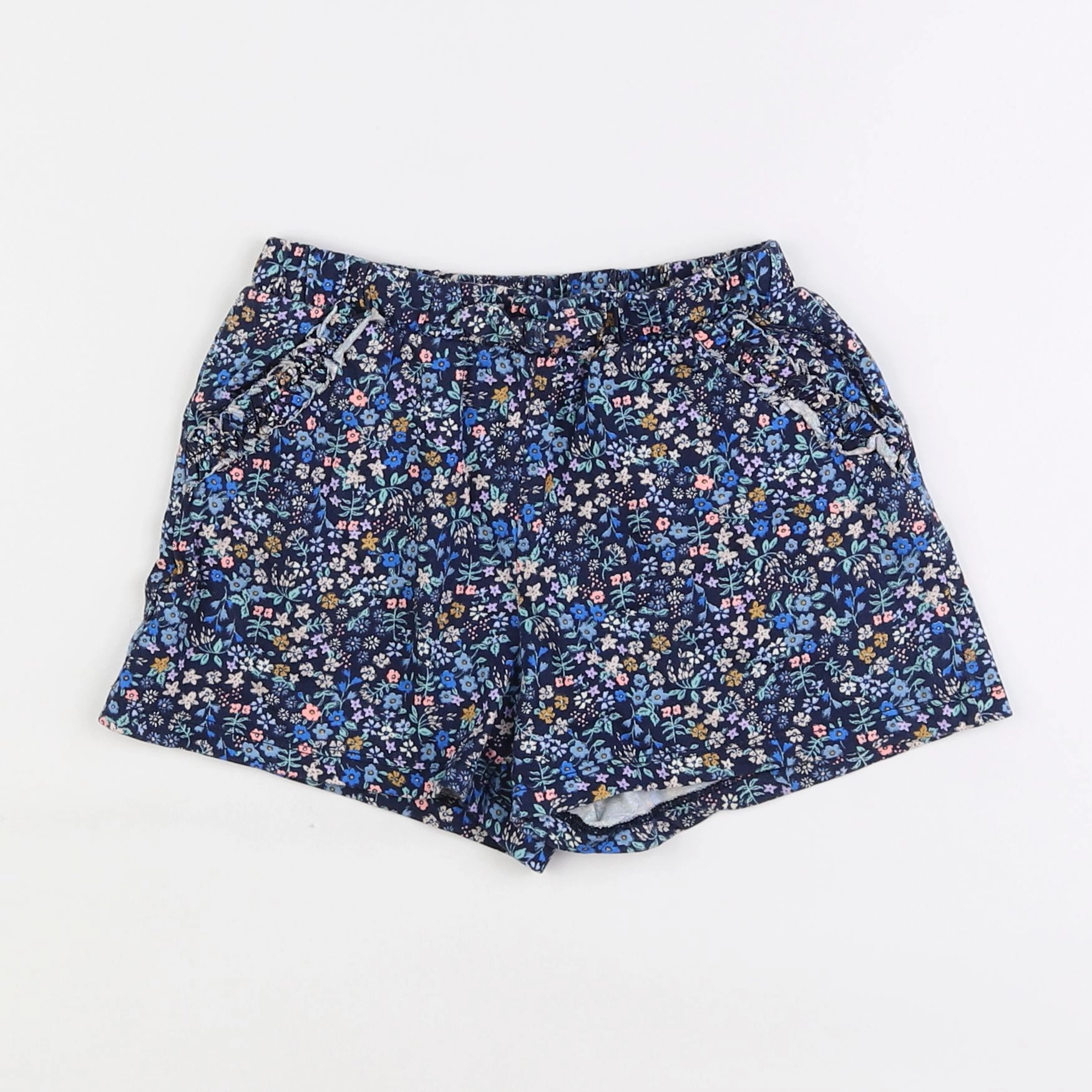 H&M - short bleu - 6/8 ans