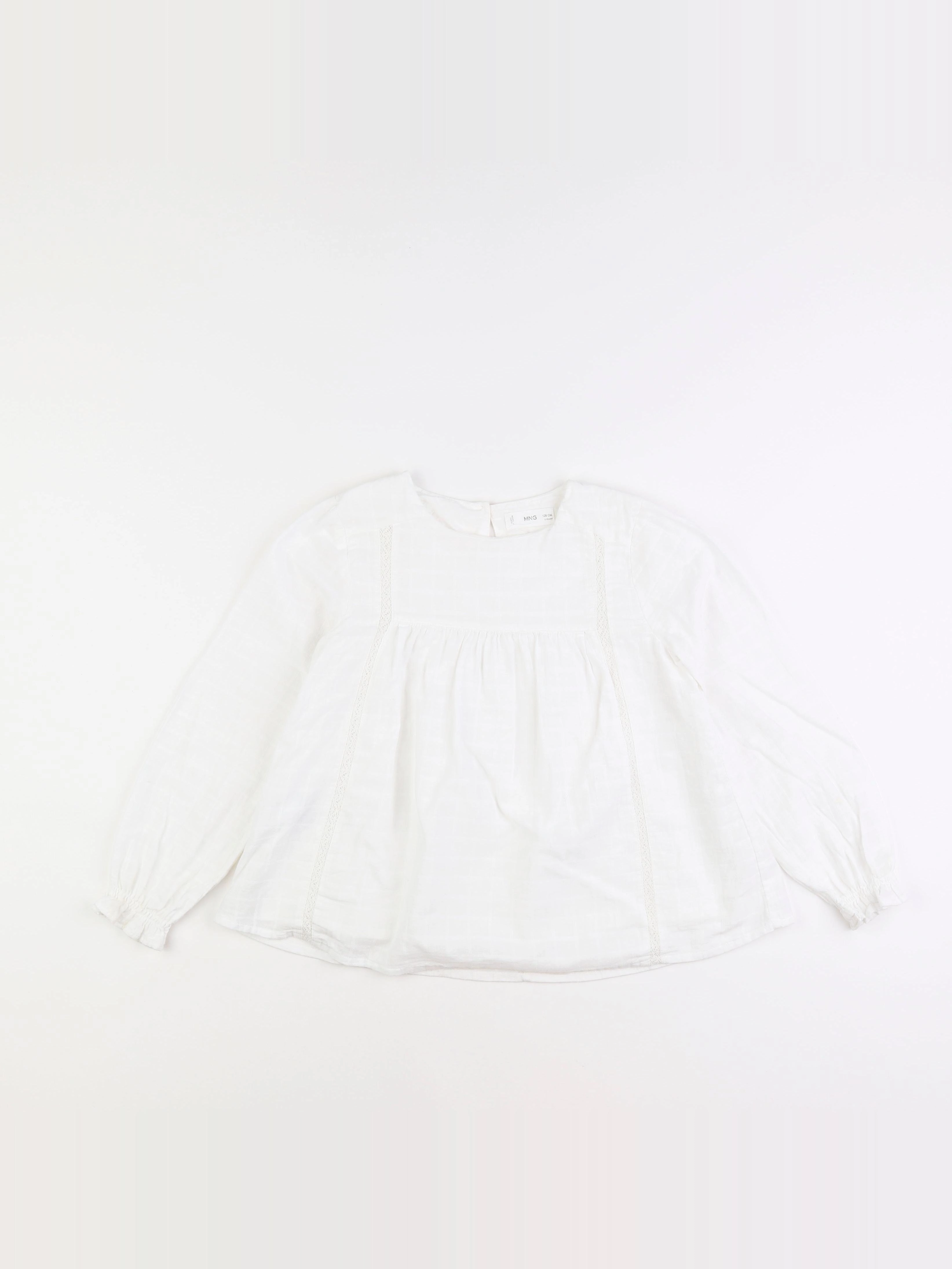 Mango - blouse blanc - 8 ans