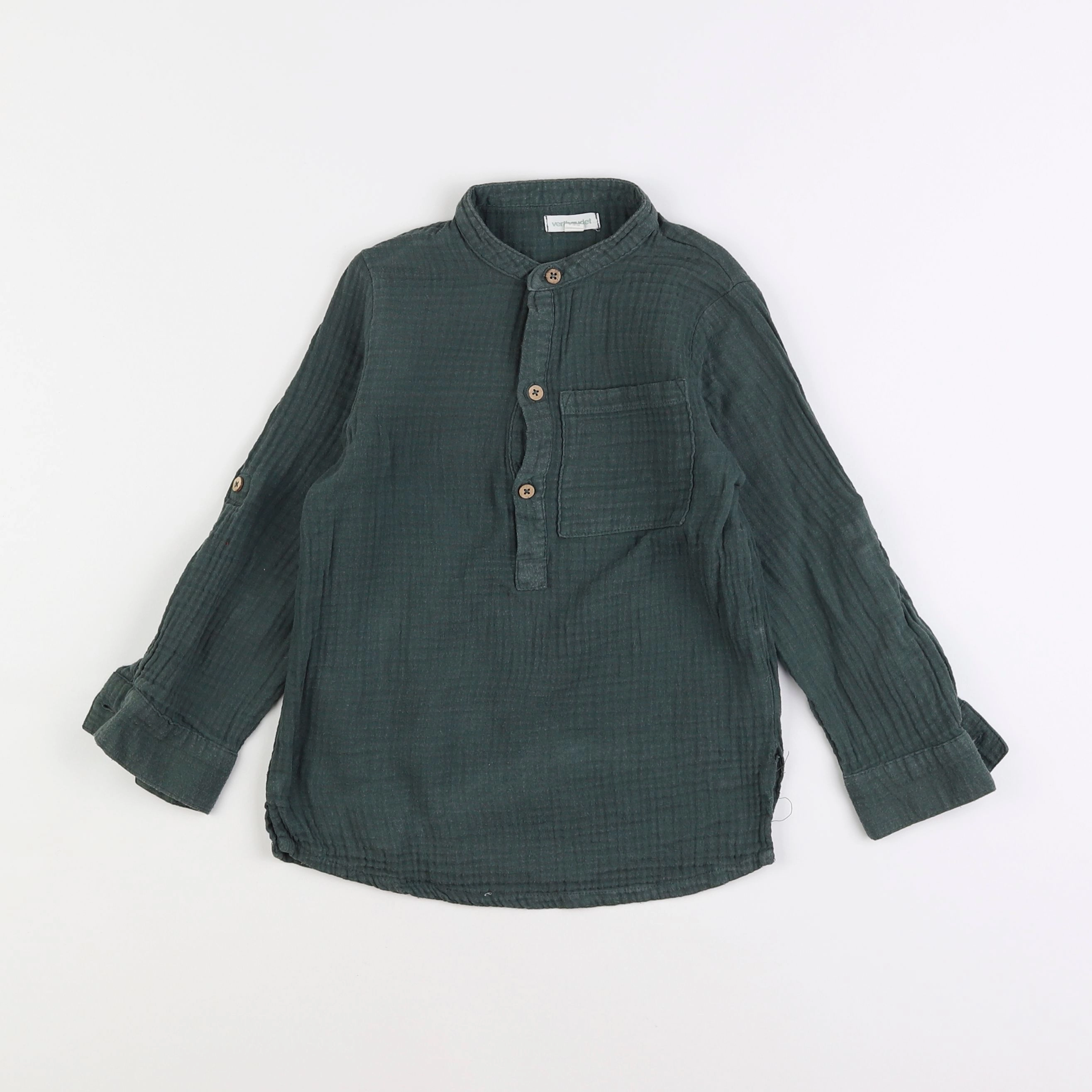 Vertbaudet - chemise vert - 6 ans