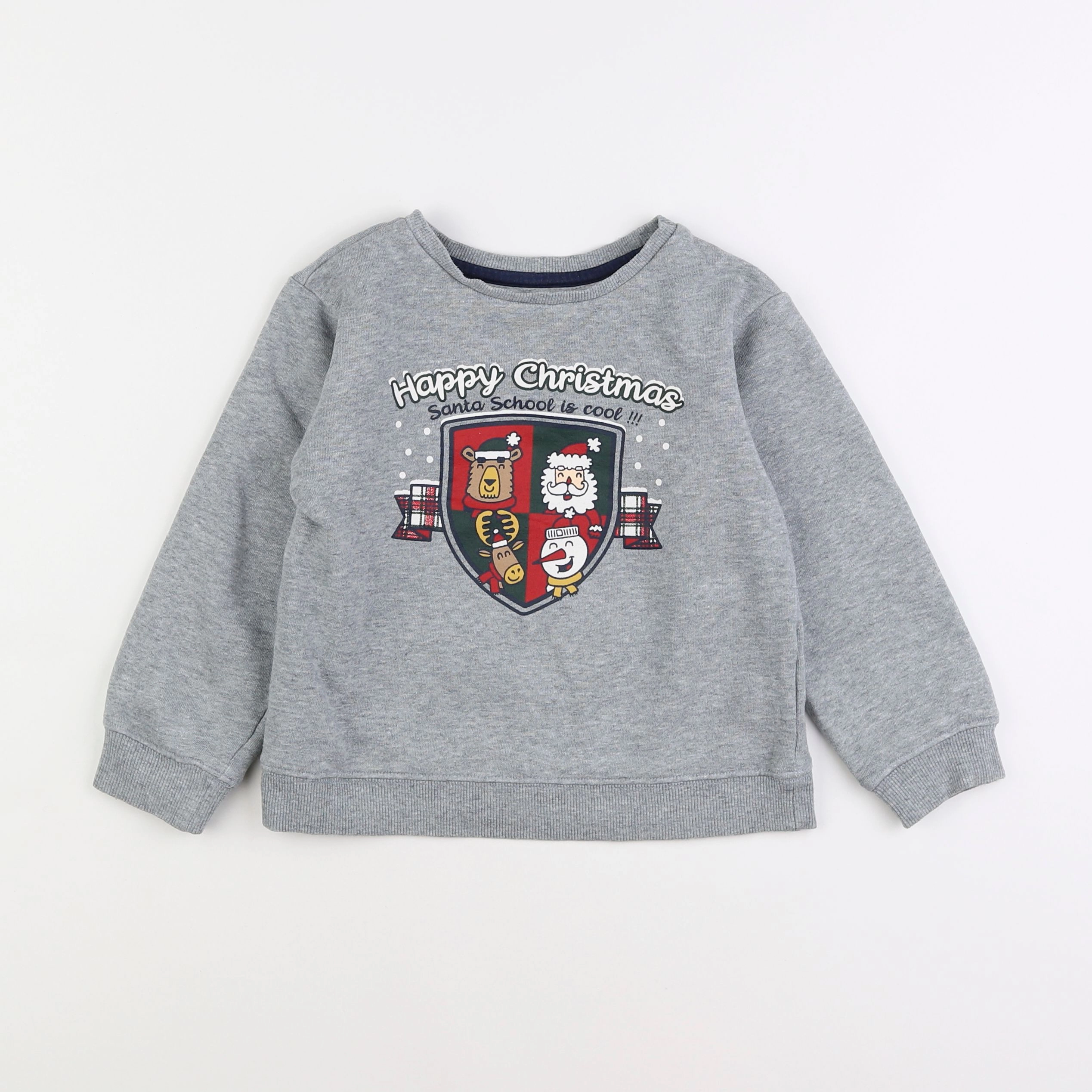 Vertbaudet - sweat gris - 6 ans