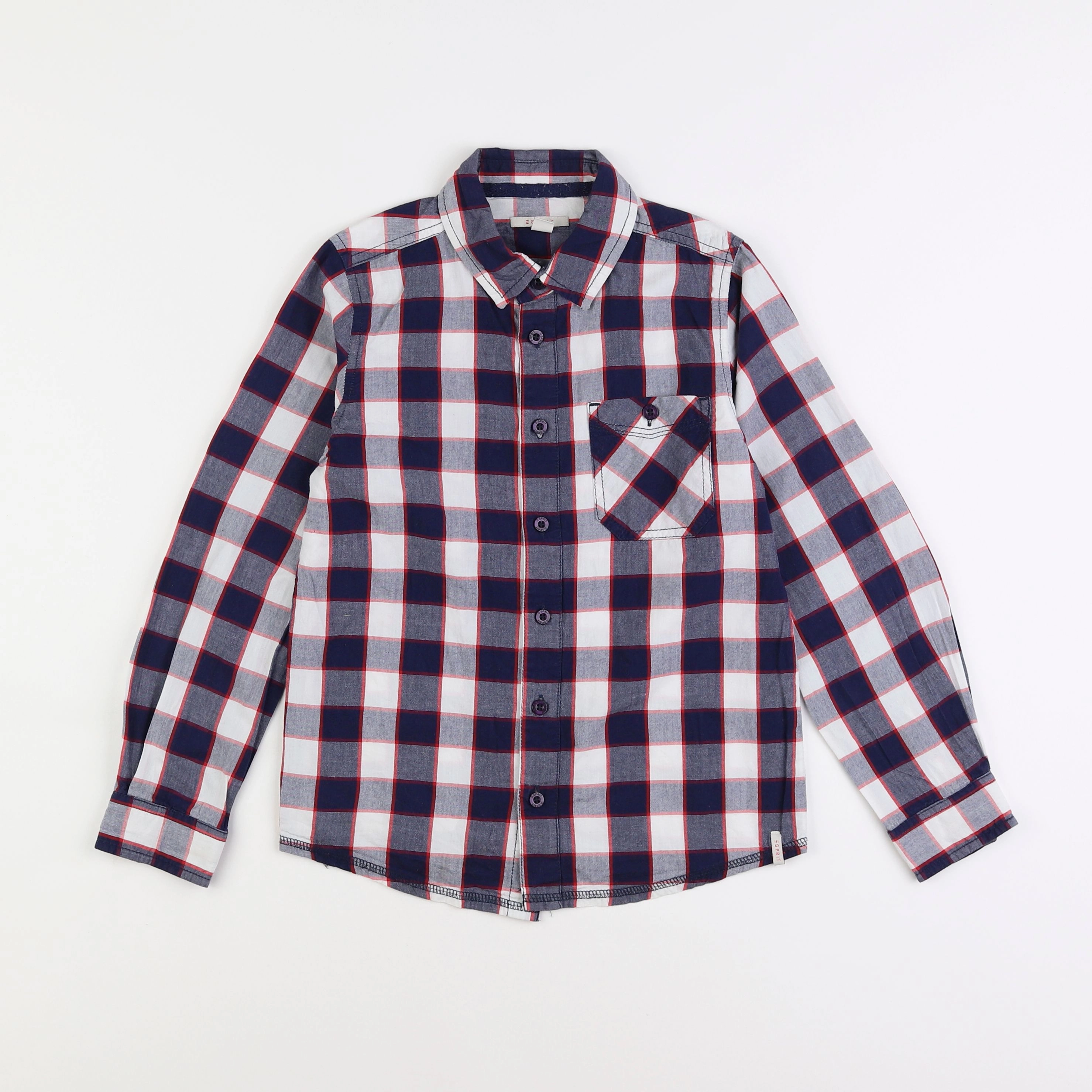 Esprit - chemise bleu - 8/9 ans