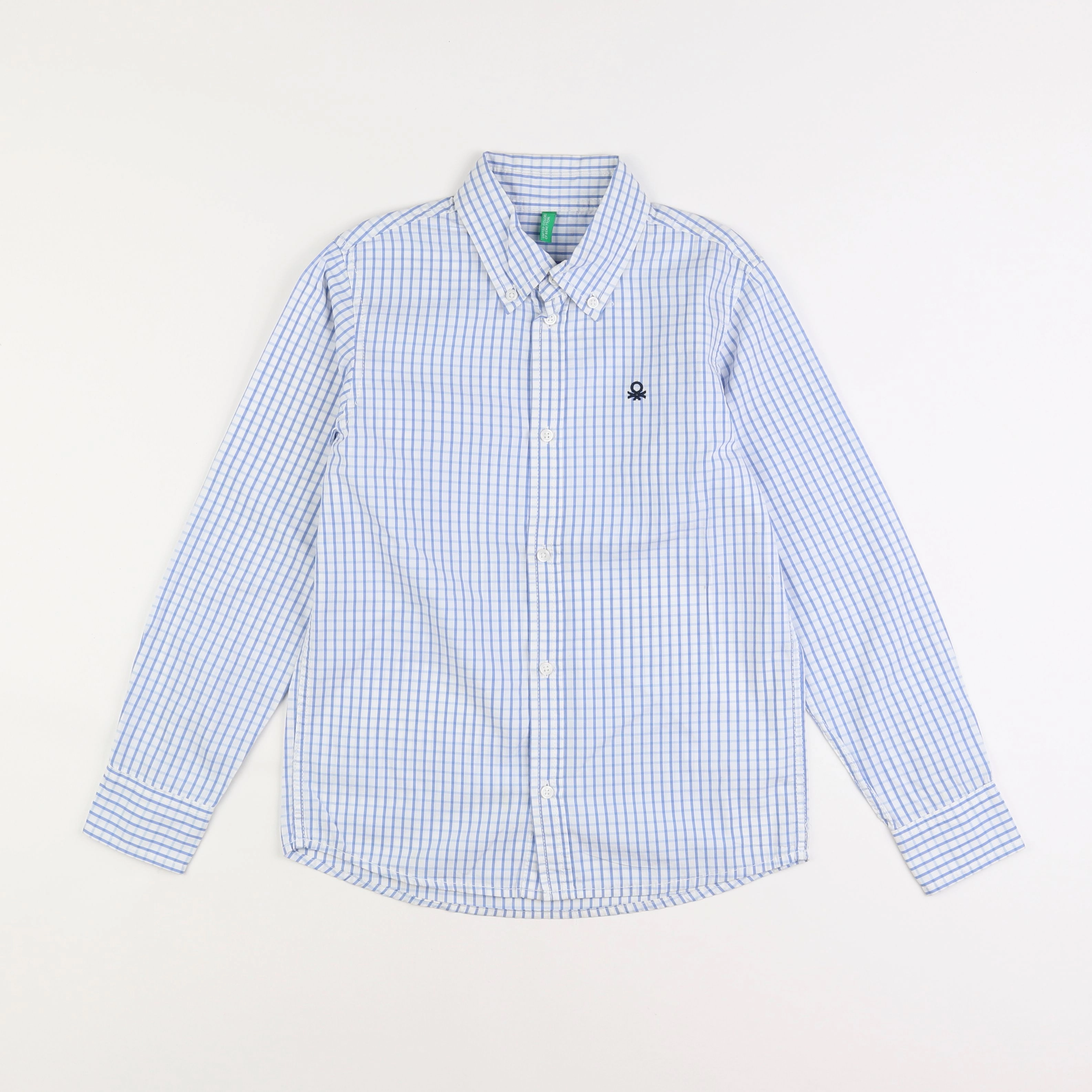 Uniqlo - chemise bleu - 7/8 ans