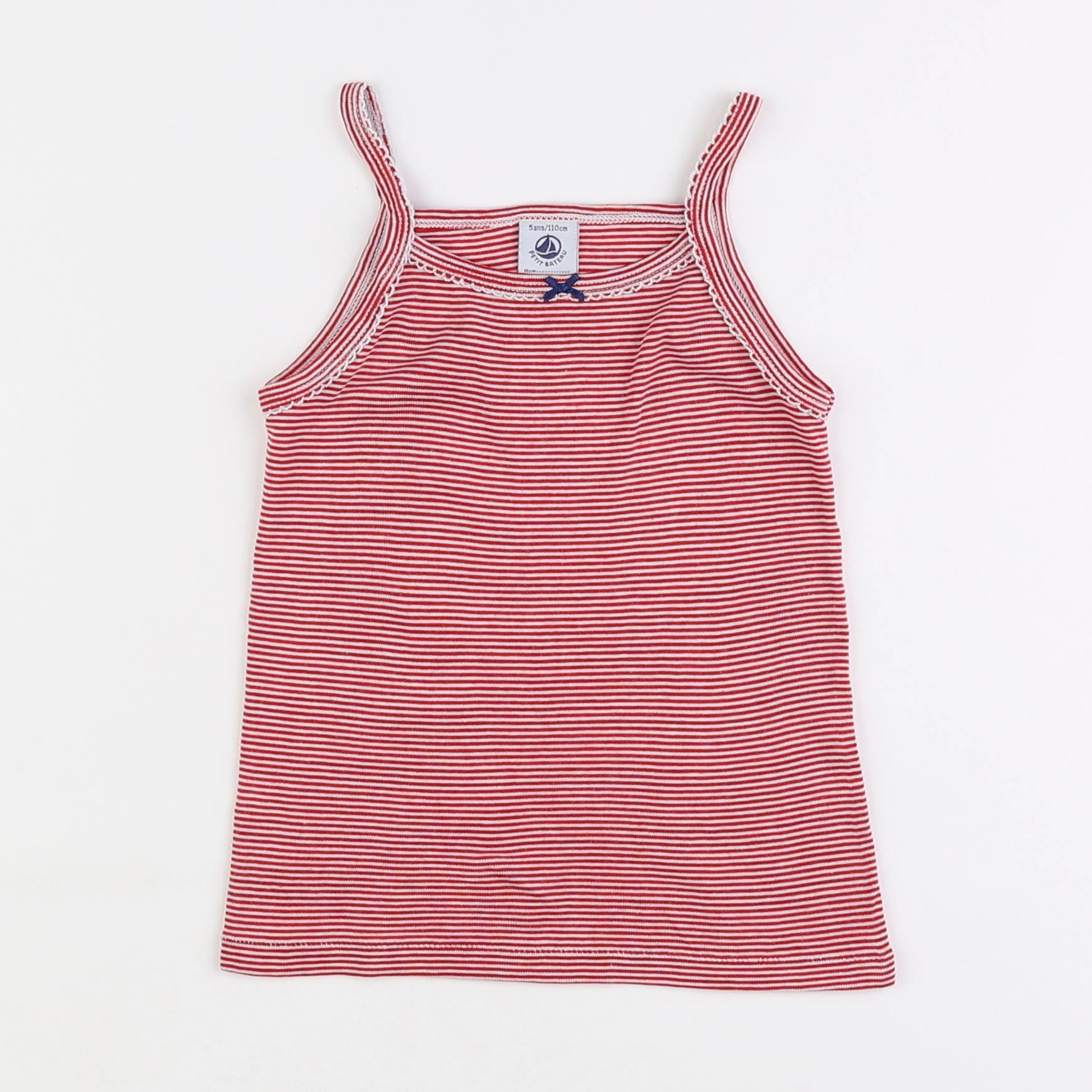 Petit Bateau - maillot de corps rouge - 5 ans