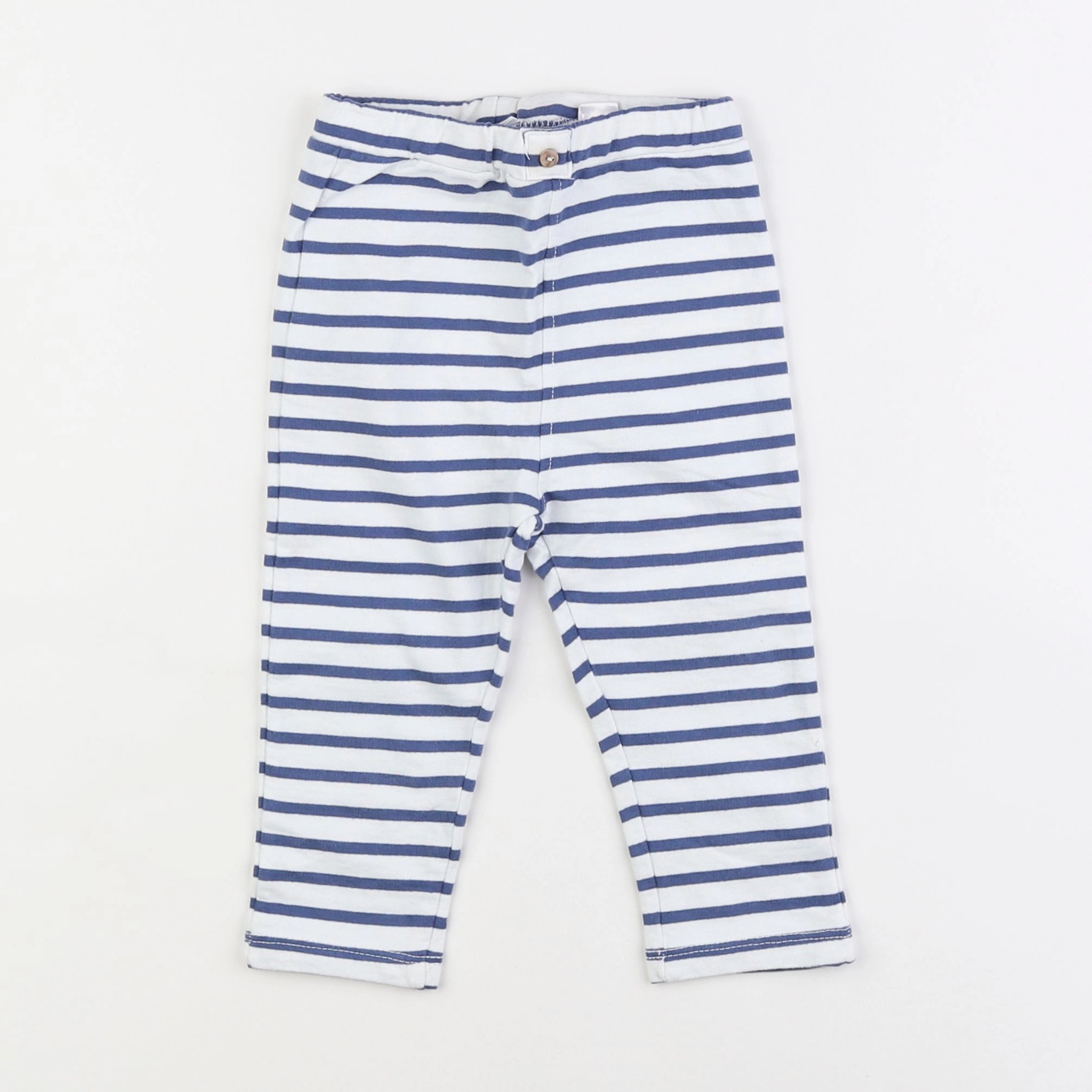 Mango - jogging bleu, blanc - 12/18 mois