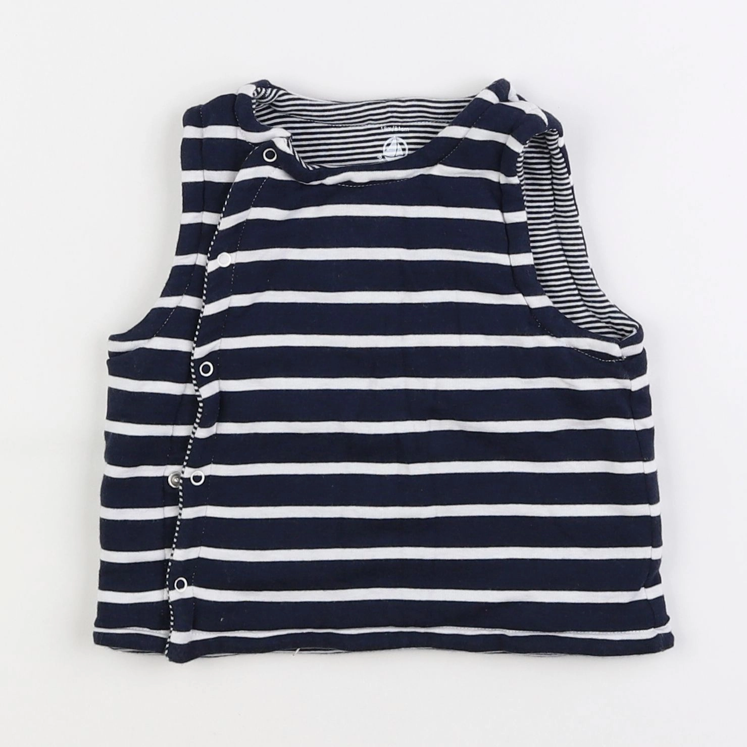 Petit Bateau - gilet bleu - 18 mois