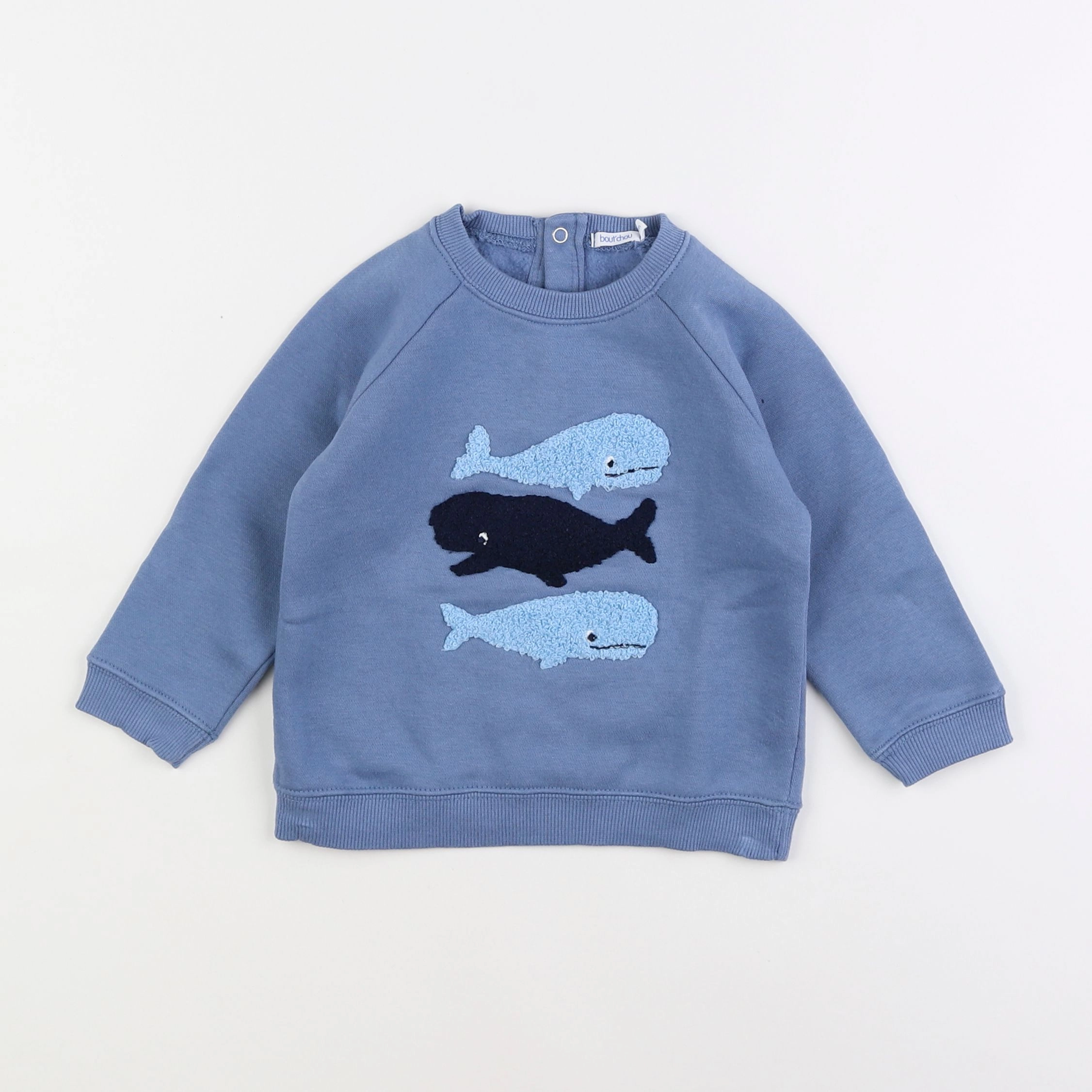 Boutchou - sweat bleu - 2 ans