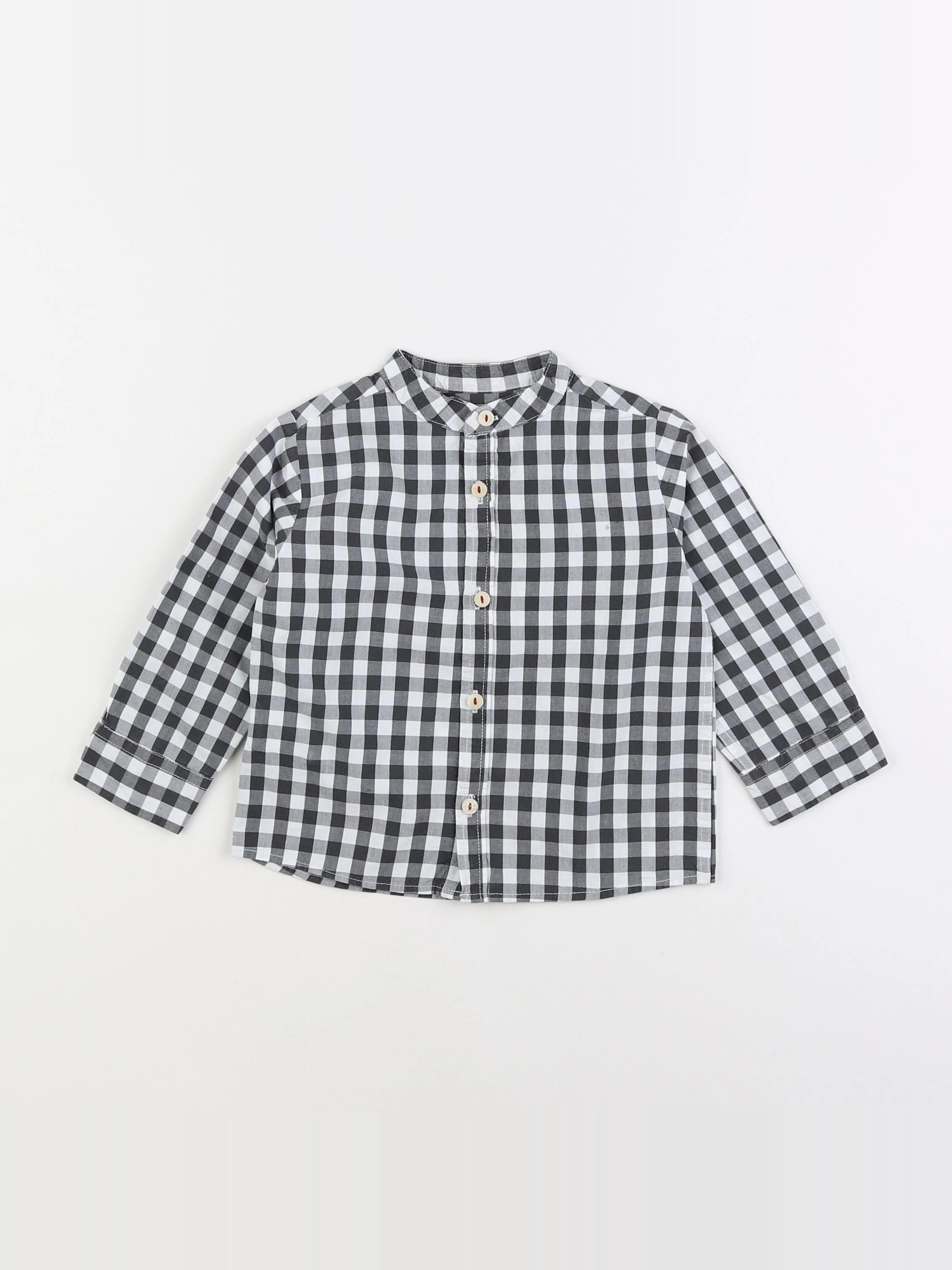 Mango - chemise gris - 12/18 mois