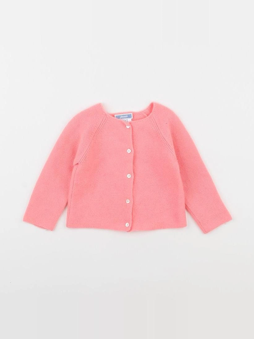 Jacadi - gilet rose - 12 mois