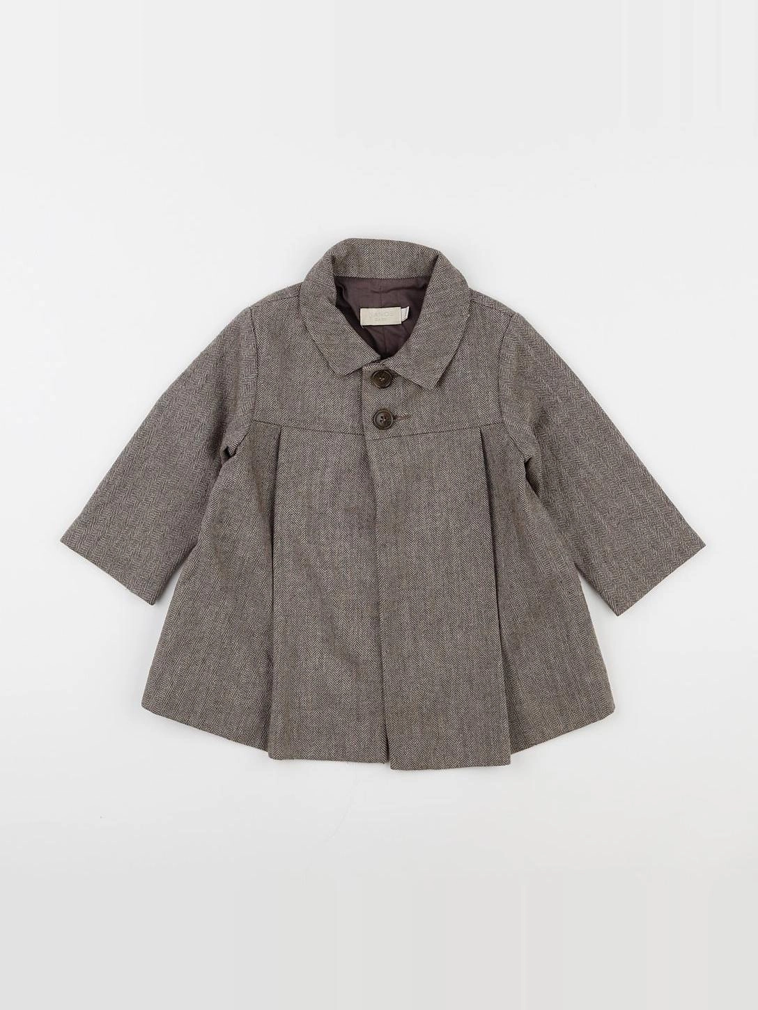 Nanos baby - manteau marron - 2/3 ans