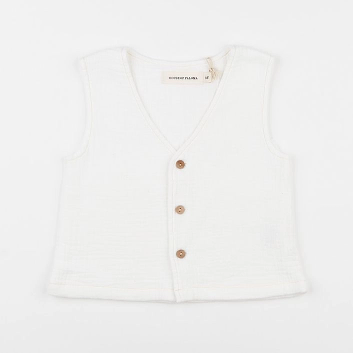 House of Paloma - gilet blanc - 3 ans