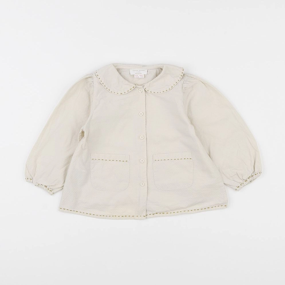 Zara - blouse beige - 12 mois à 2 ans