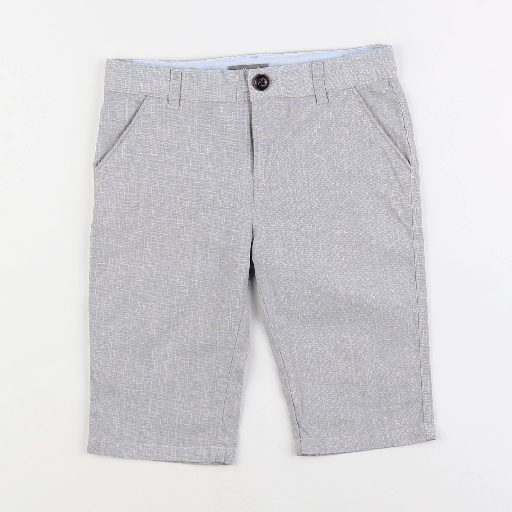 Vertbaudet - short gris - 8 ans