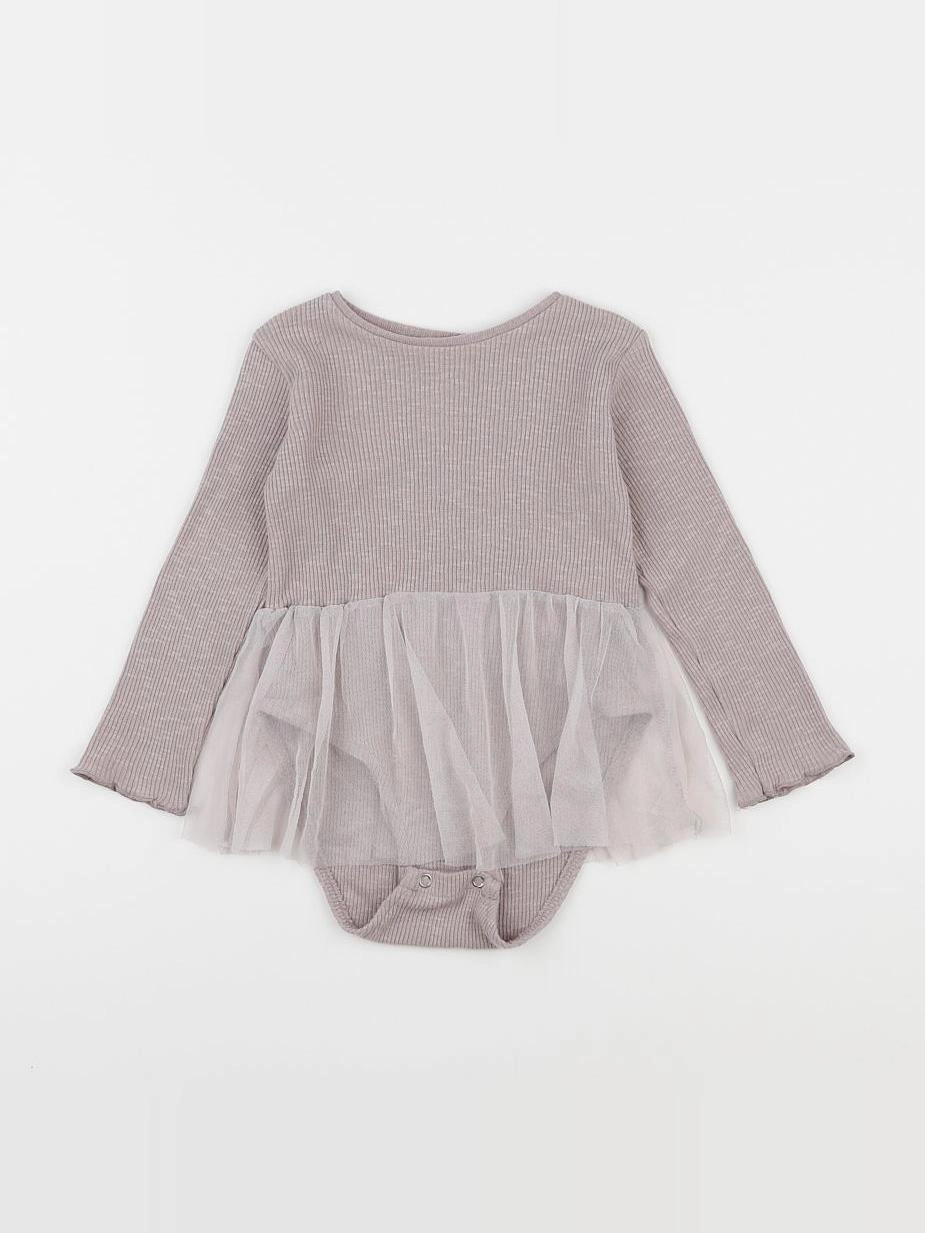 Zara - body robe violet - 18 mois à 2 ans