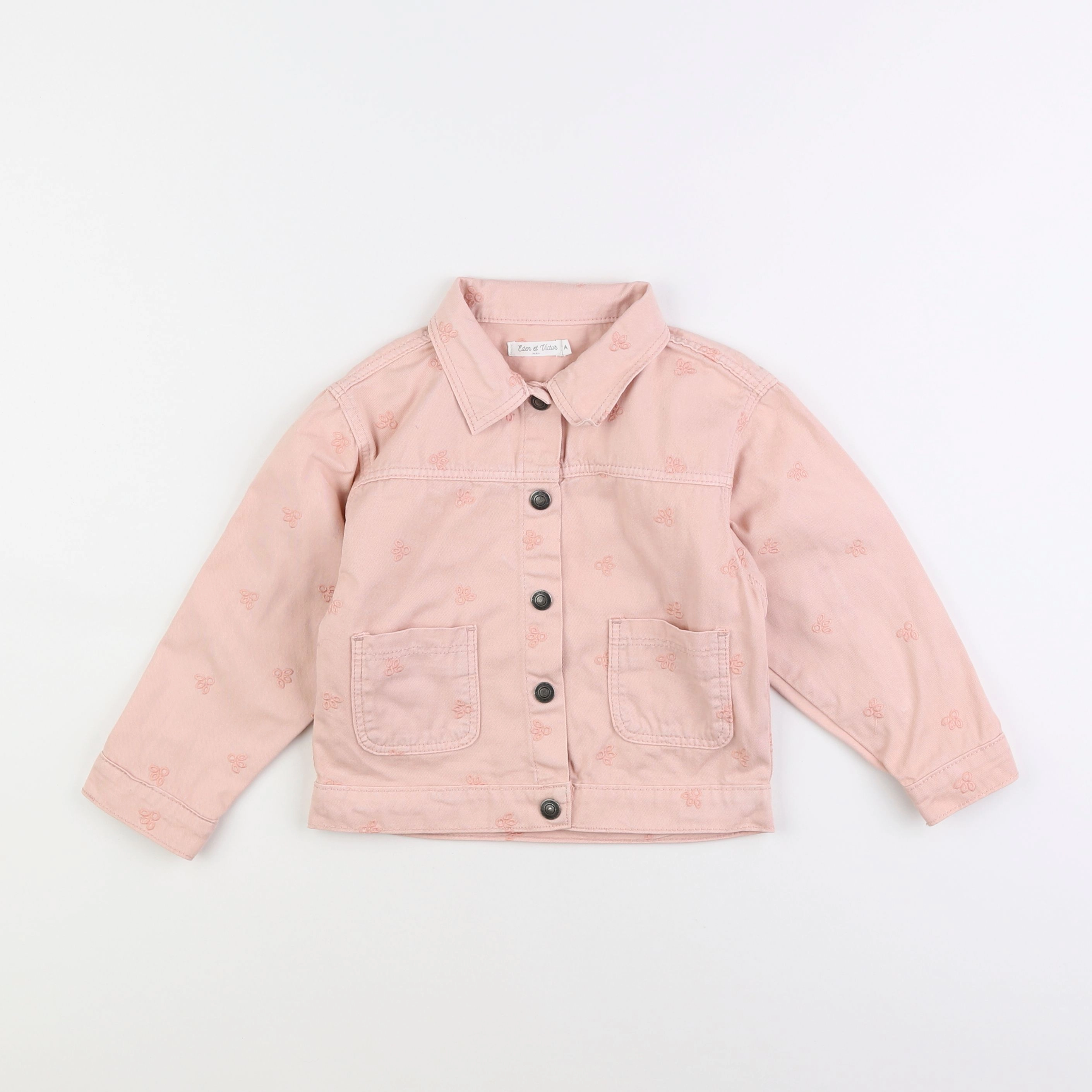 Eden & Victor - veste rose - 4 ans