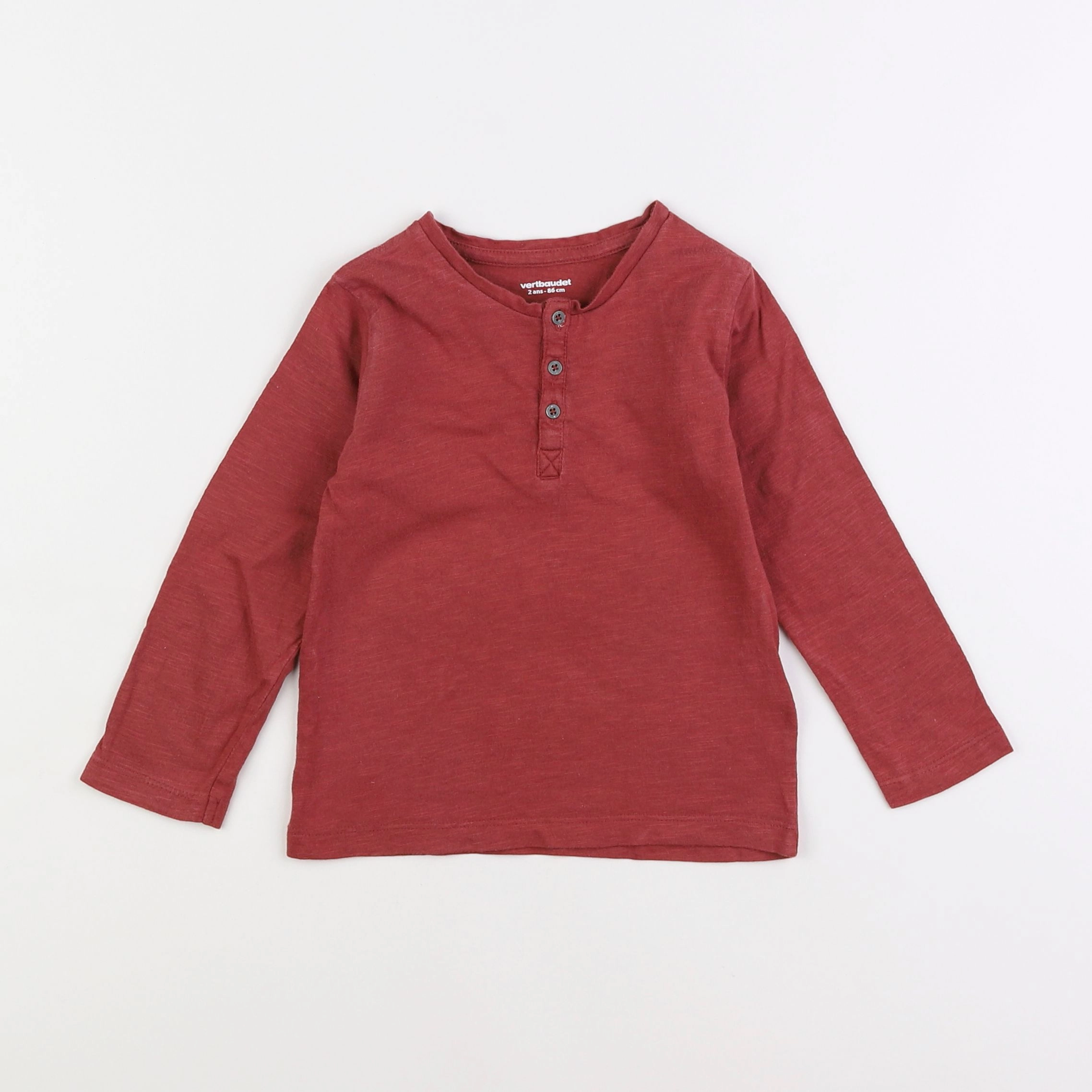 Vertbaudet - tee-shirt rouge - 2 ans