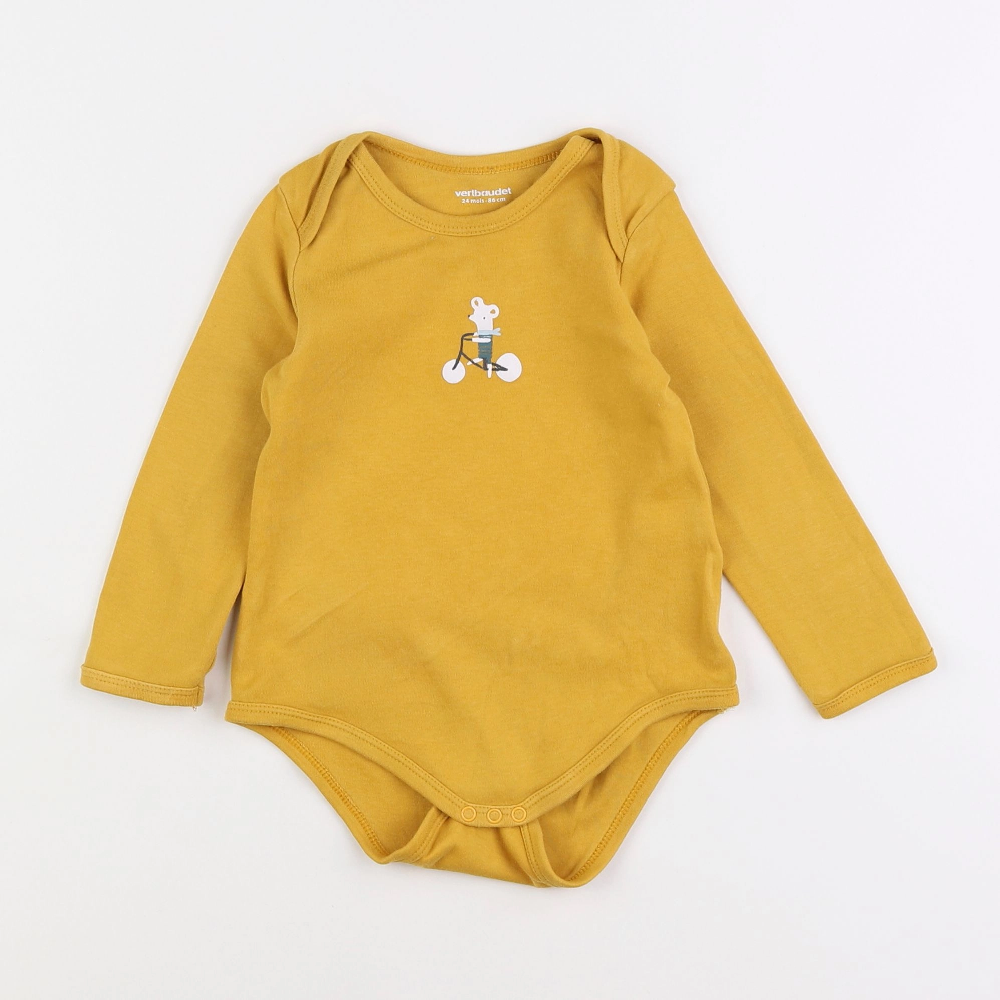 Vertbaudet - body jaune - 2 ans