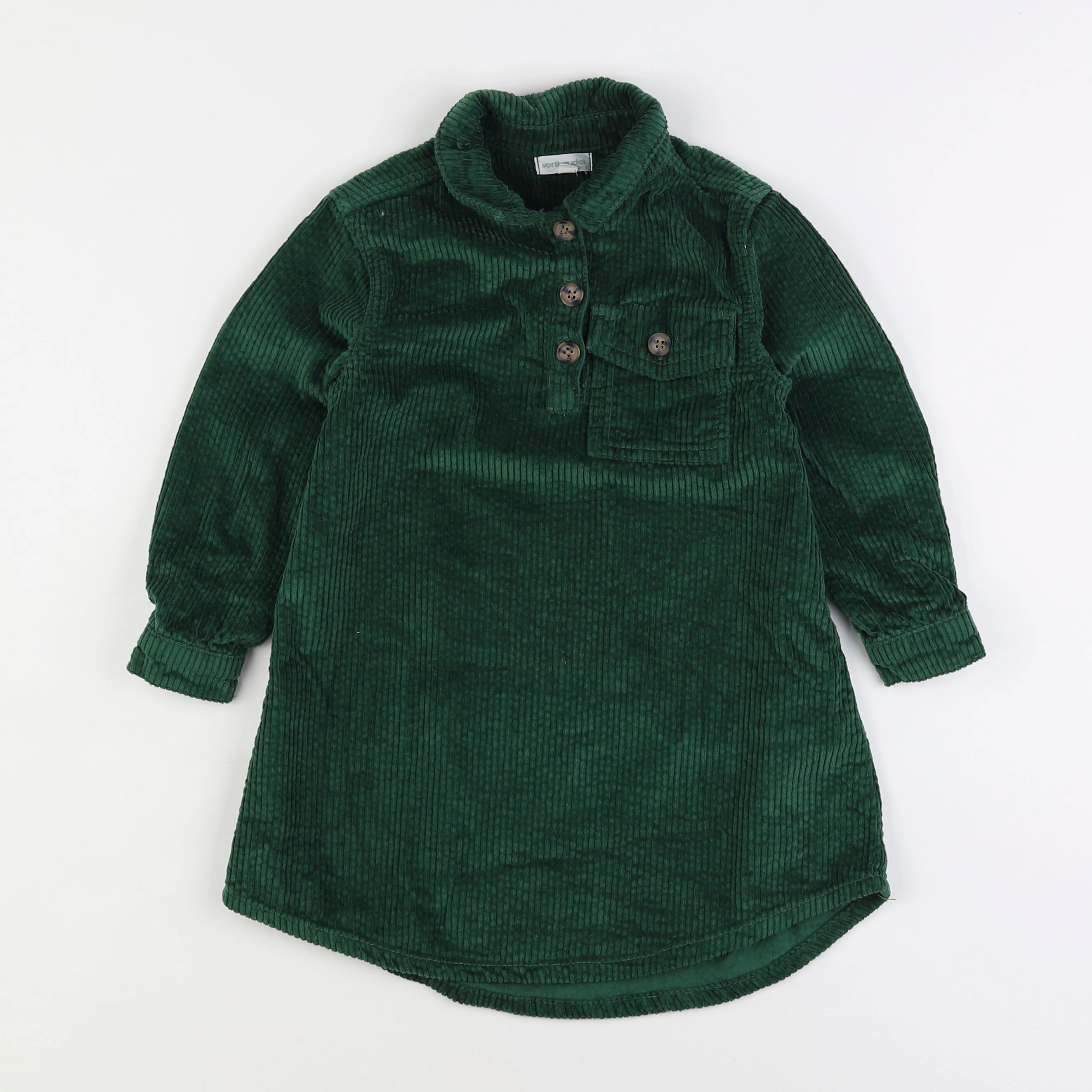 Vertbaudet - robe vert - 6 ans