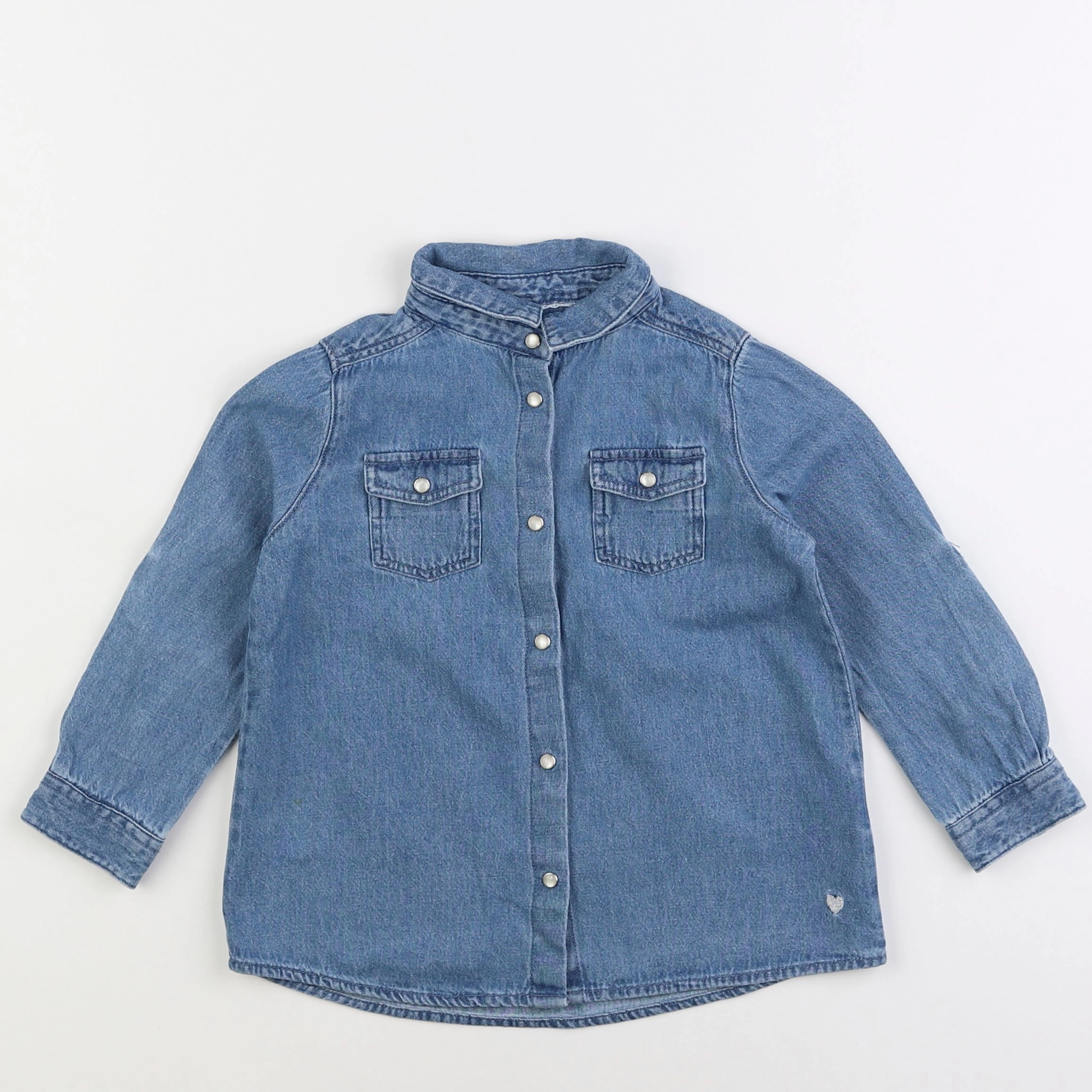 Vertbaudet - chemise bleu - 4 ans