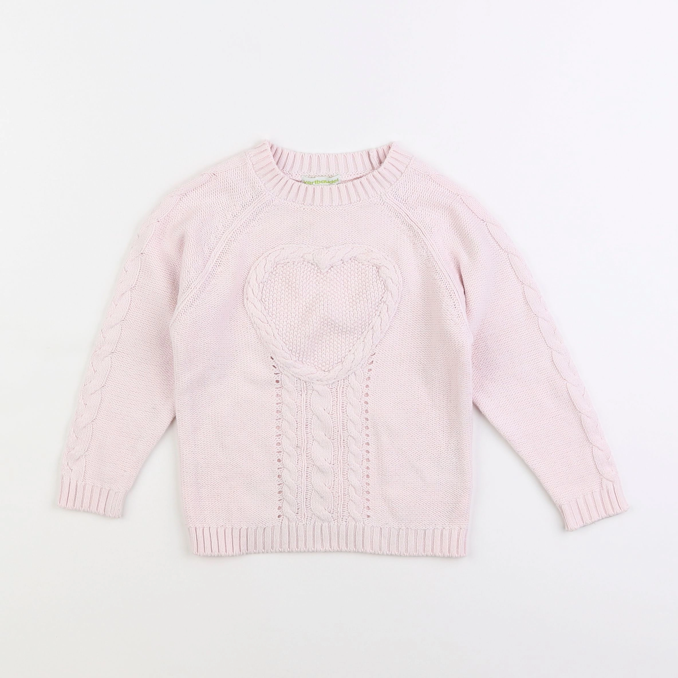 Vertbaudet - pull rose - 4 ans