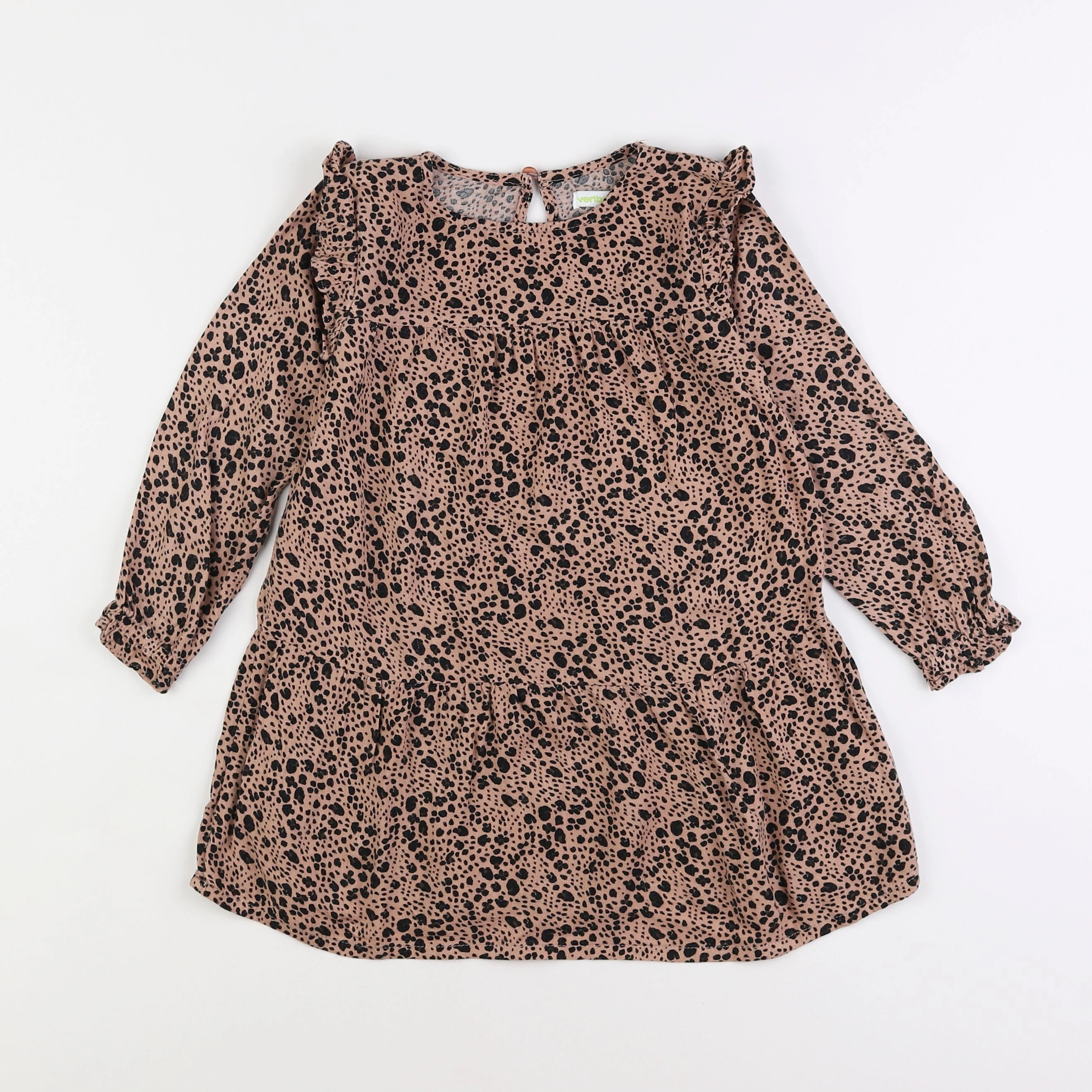 Vertbaudet - robe marron - 4 ans