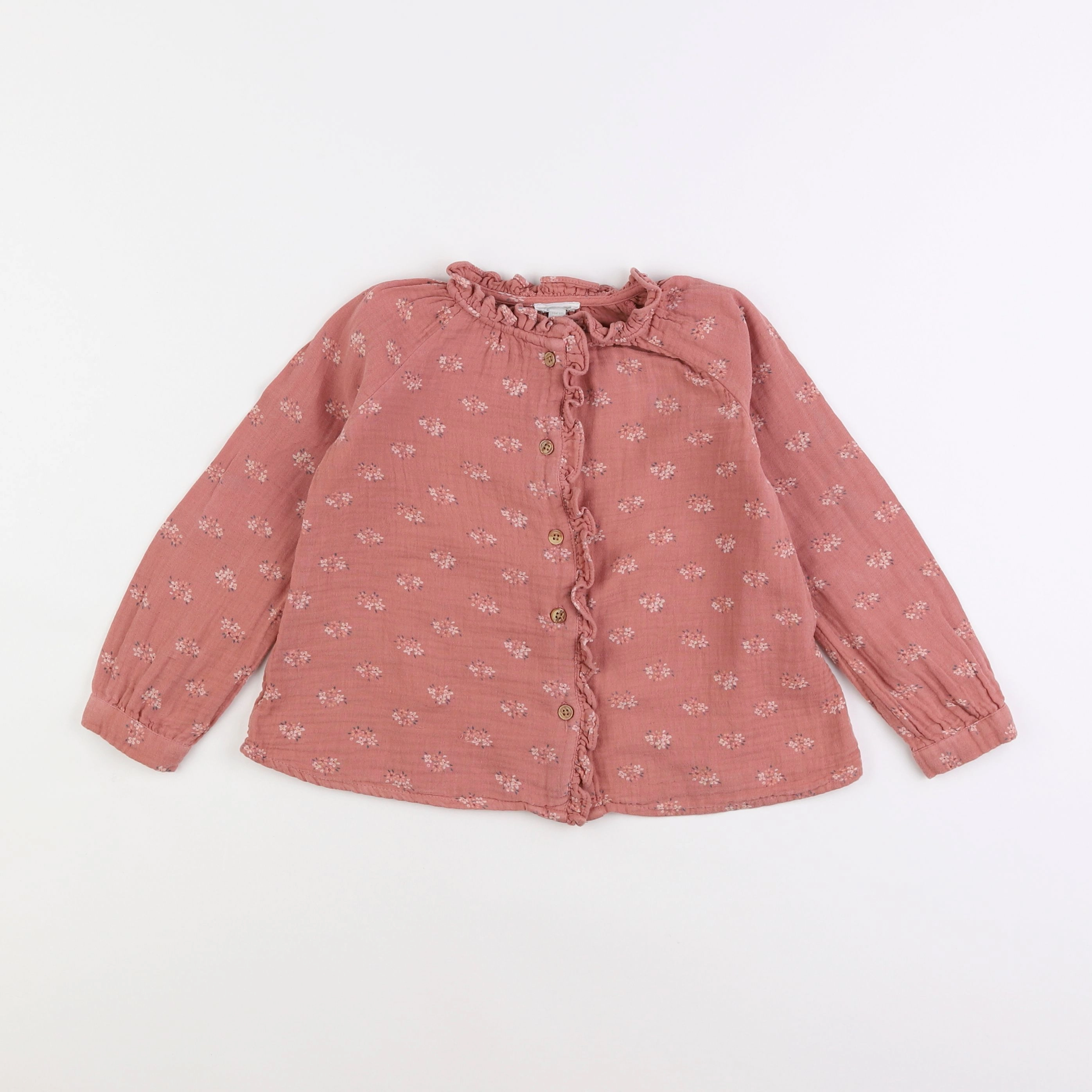 Vertbaudet - blouse rose - 4 ans