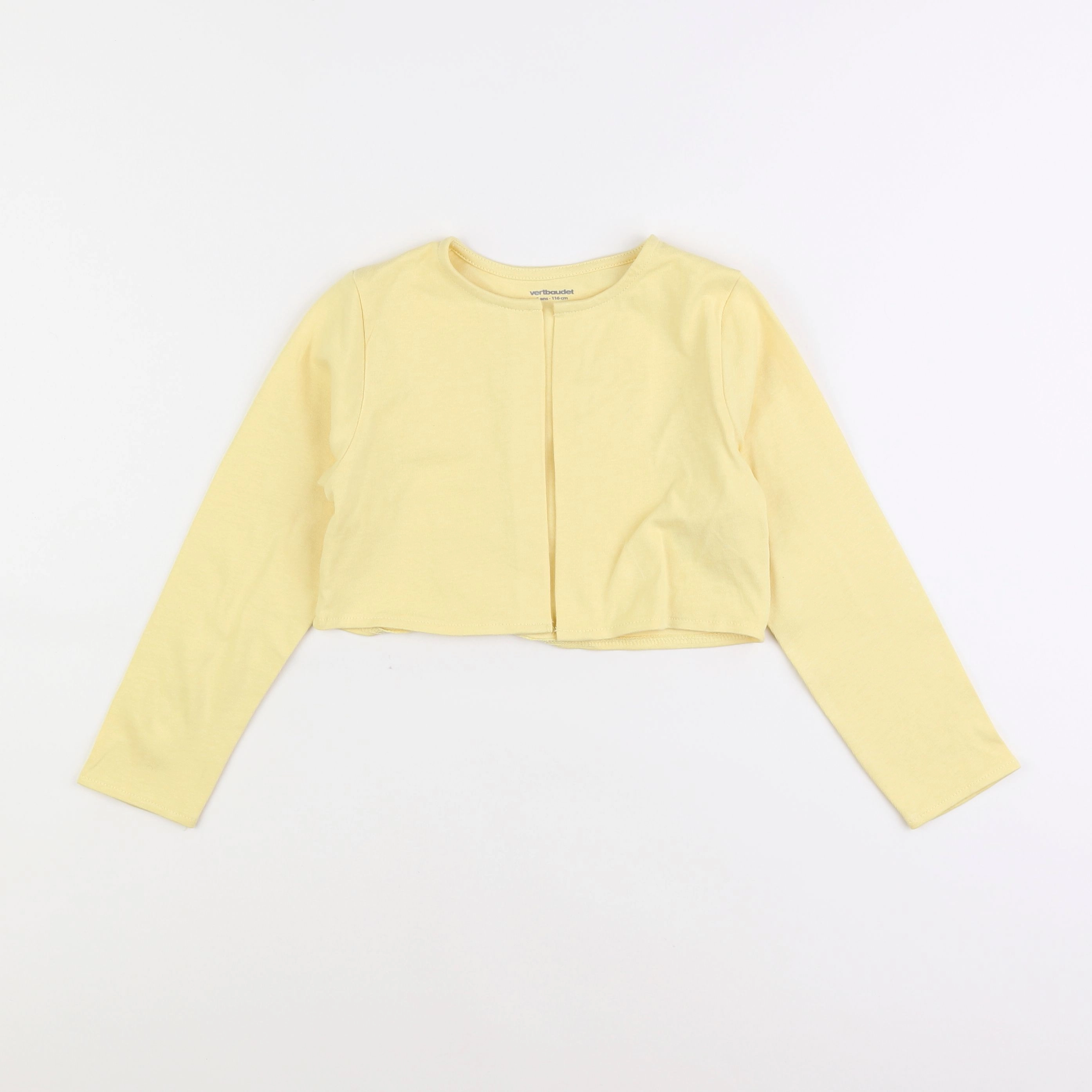 Vertbaudet - gilet jaune - 6 ans