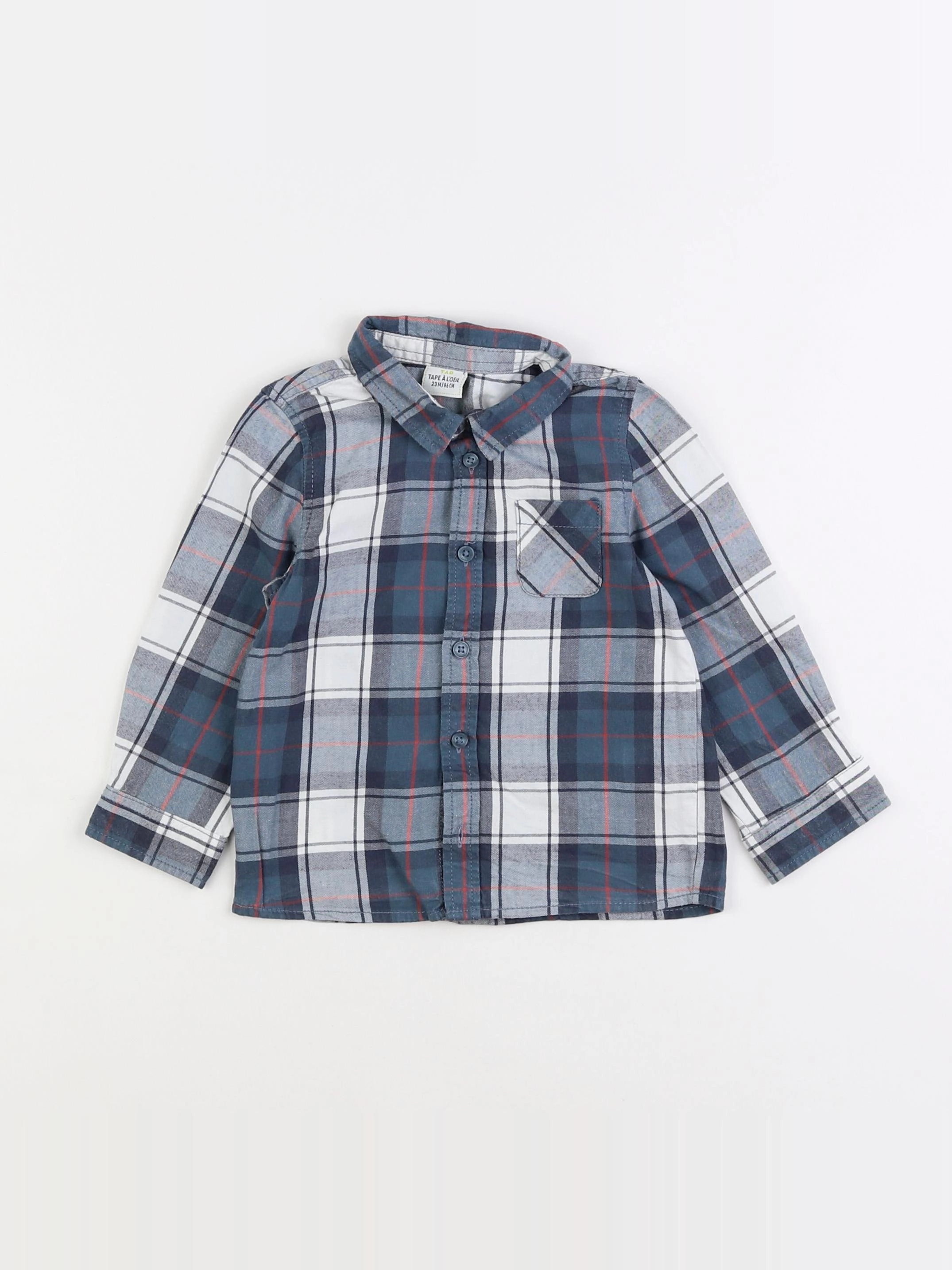 Tape à l'oeil - chemise bleu - 2 ans
