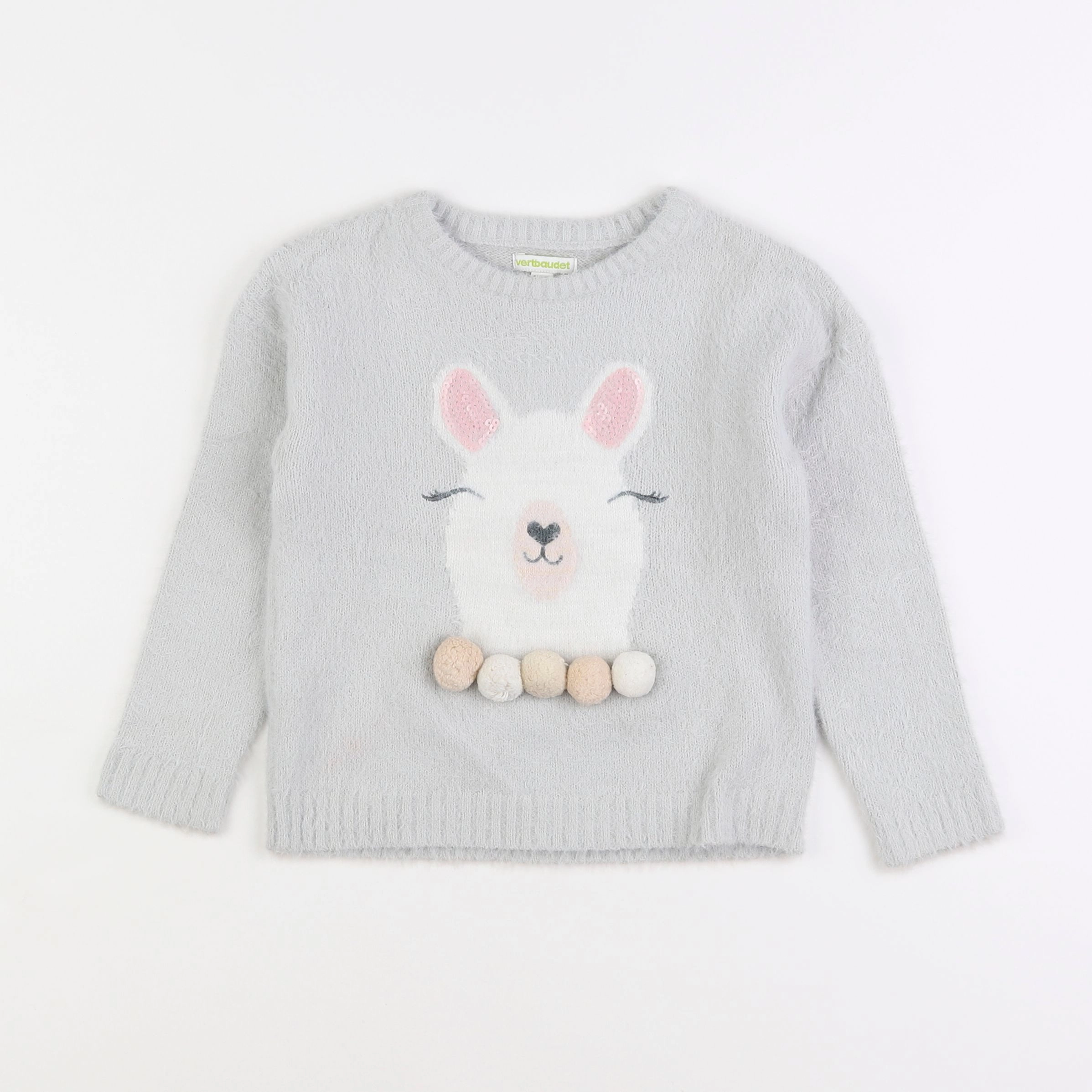 Vertbaudet - pull gris - 5 ans