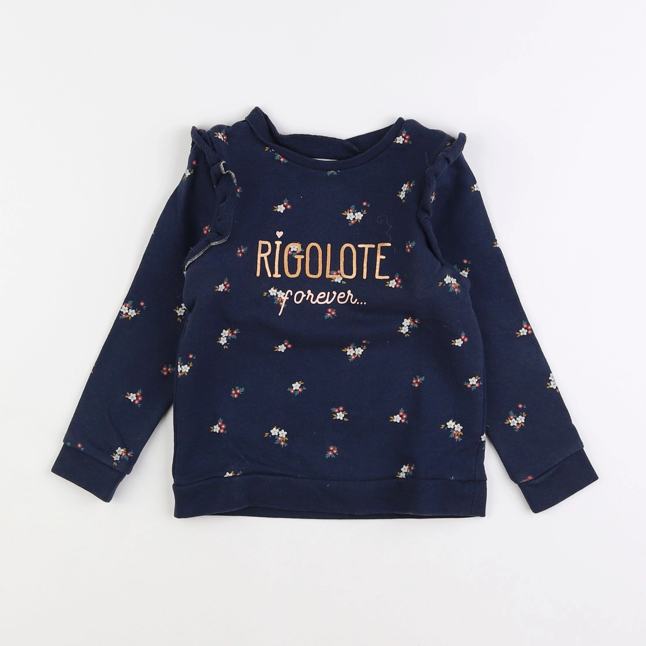 Vertbaudet - sweat bleu - 5 ans