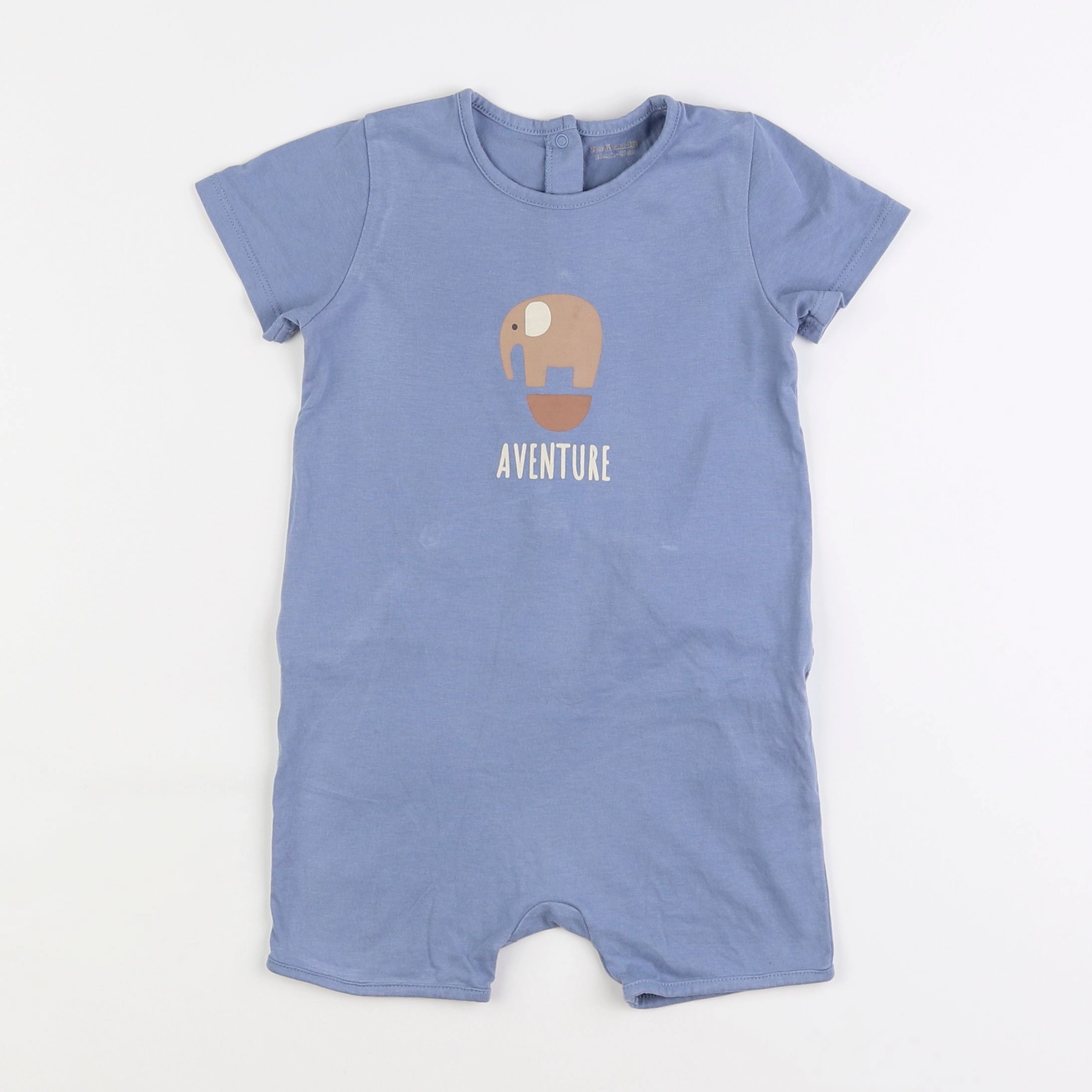 Vertbaudet - pyjama coton bleu - 2 ans