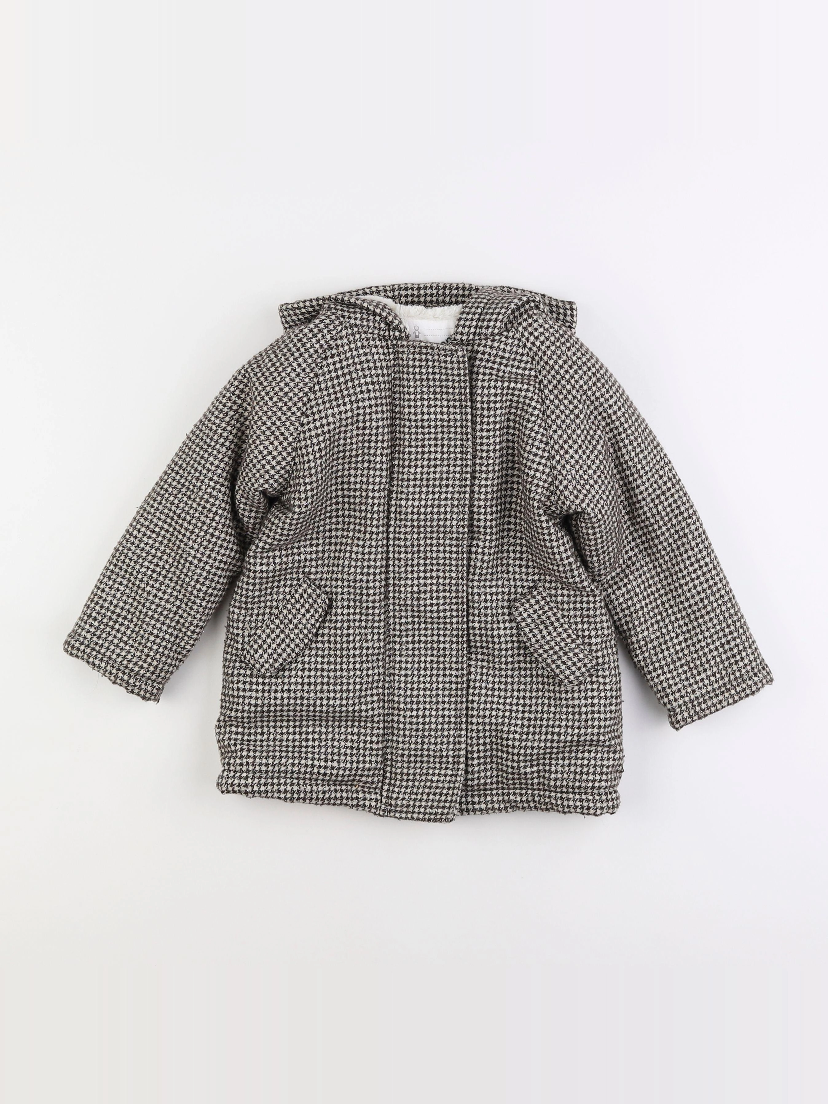Vertbaudet - manteau noir - 3 ans