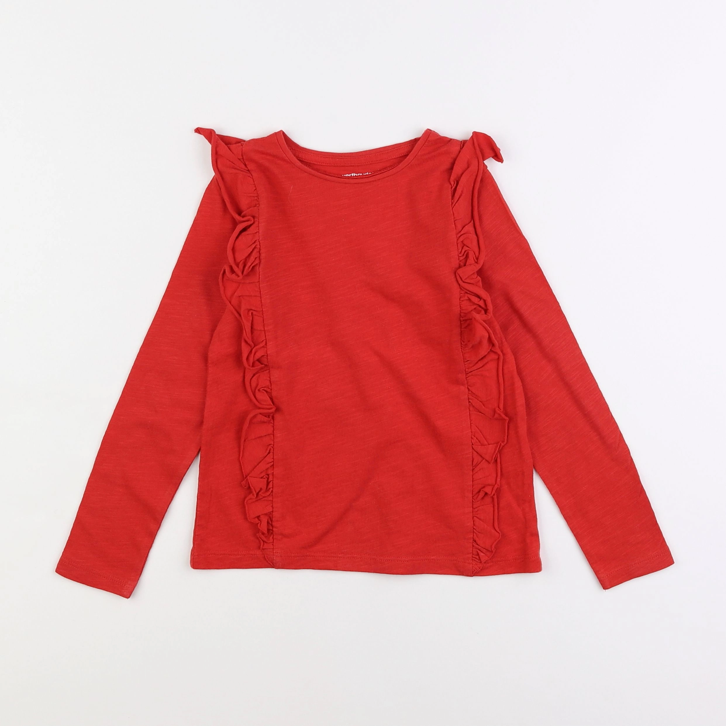 Vertbaudet - tee-shirt rouge - 6 ans