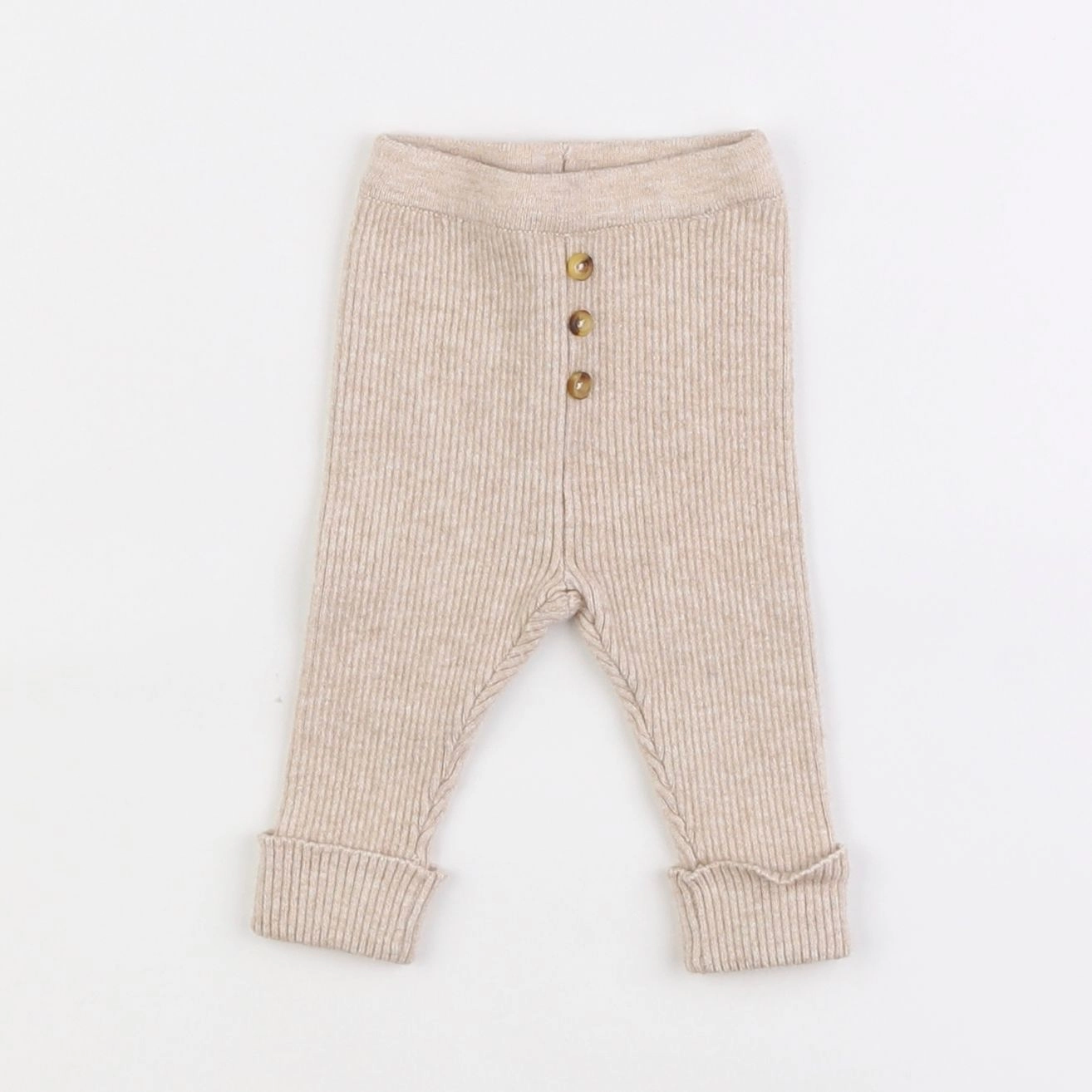 Vertbaudet - legging beige - 1 mois