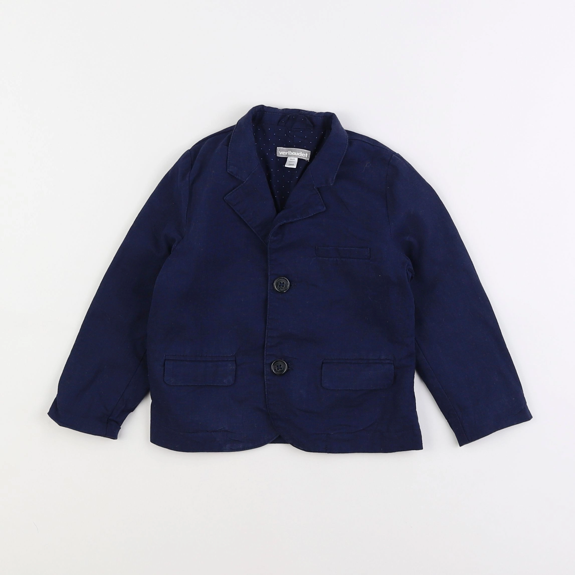 Vertbaudet - veste bleu - 2 ans