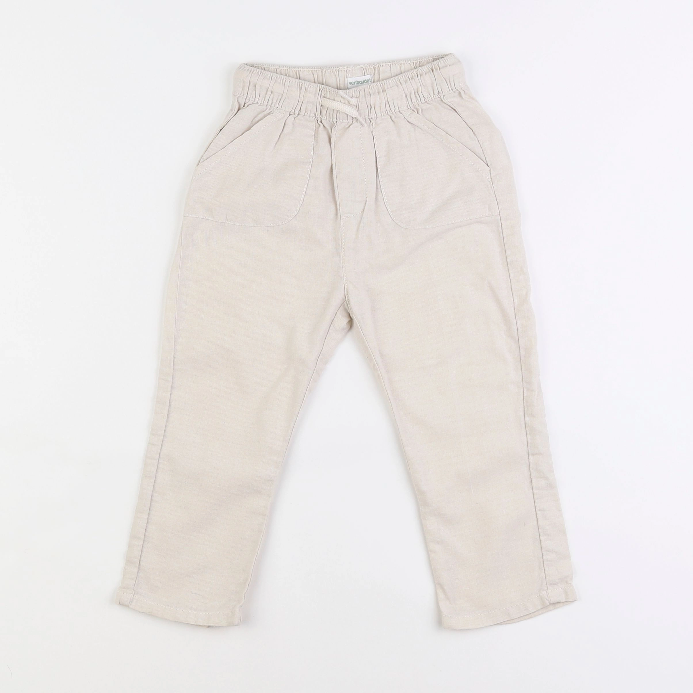 Vertbaudet - pantalon beige - 3 ans