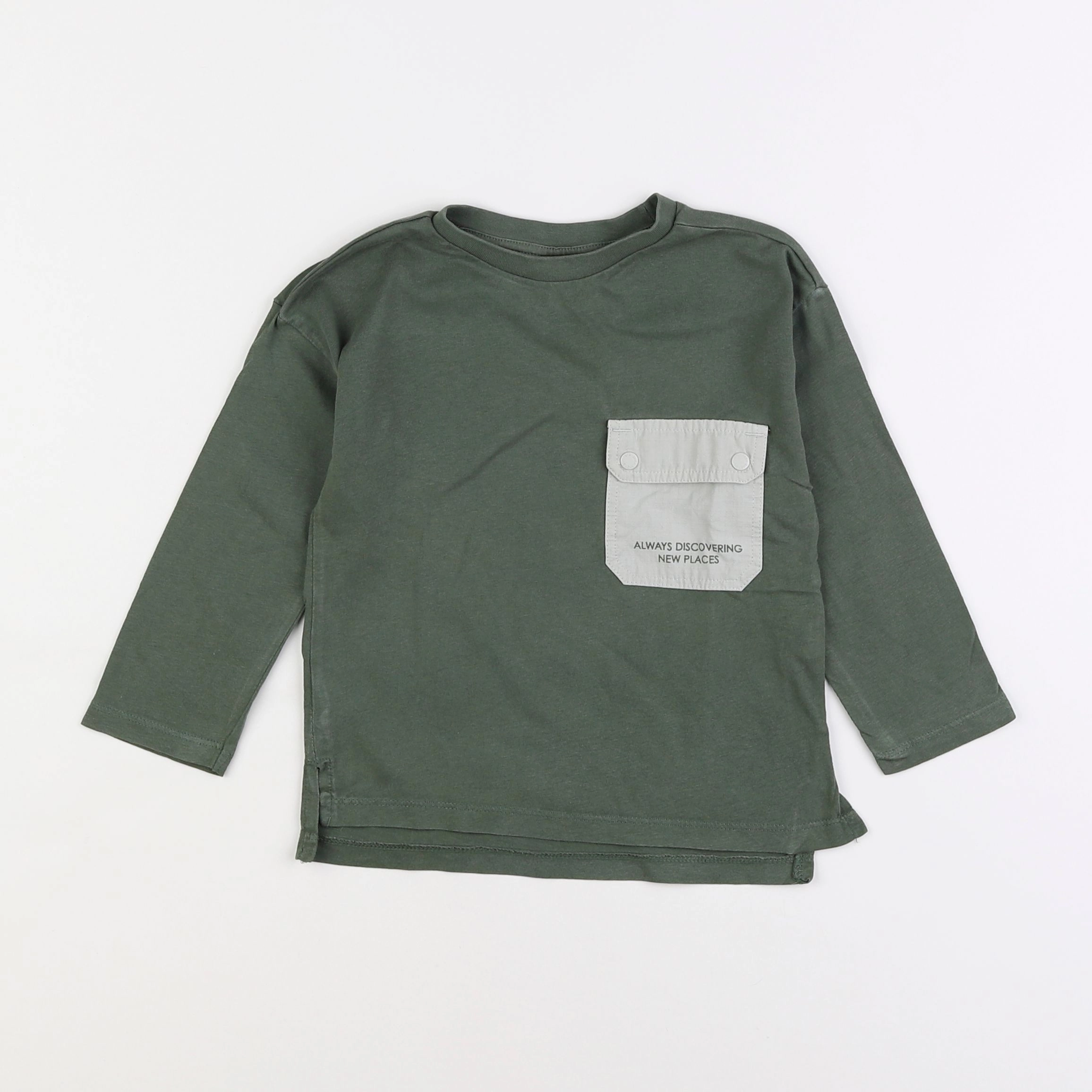 Zara - tee-shirt vert - 12/18 mois